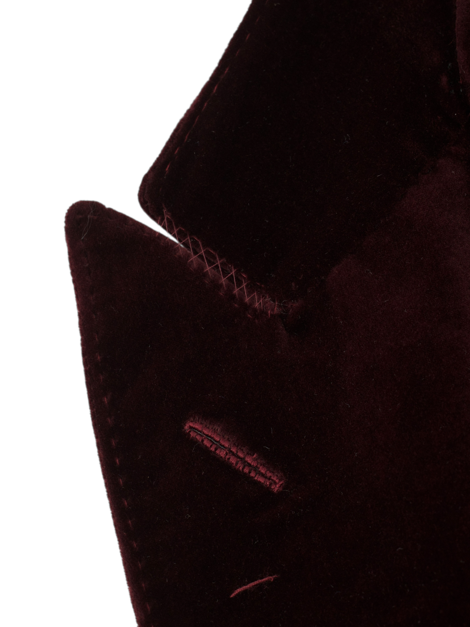 Tom Ford Wine Red Cotton Velvet Atticus Smoking Jacket