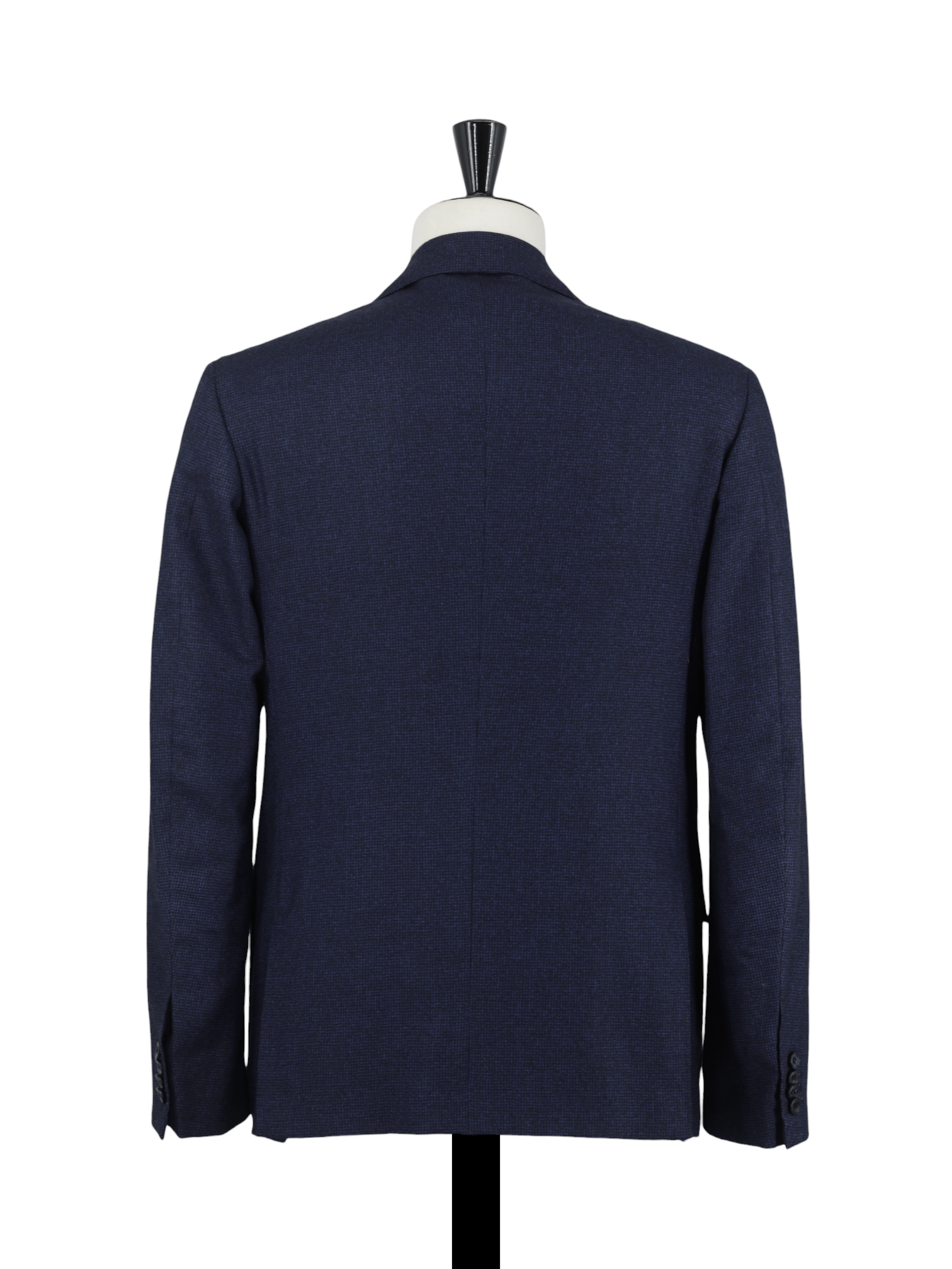 Kiton Navy Pure Cashmere Bicolor Puppytooth Winter Suit