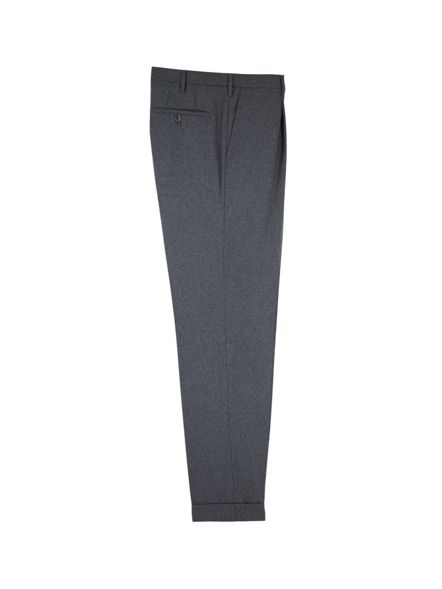 Rota Grey Wool-Flannel Single-Pleated Sartorial Trousers