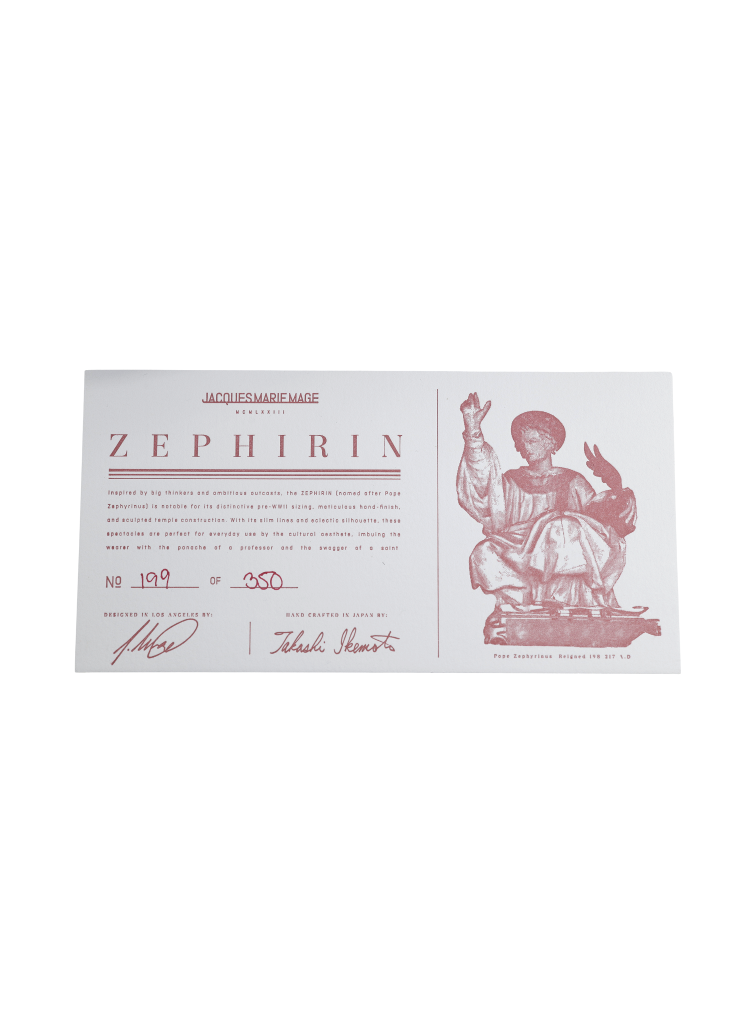Jacques Marie Mage Zephirin Sun Juniper 44 Limited Edition Sunglasses
