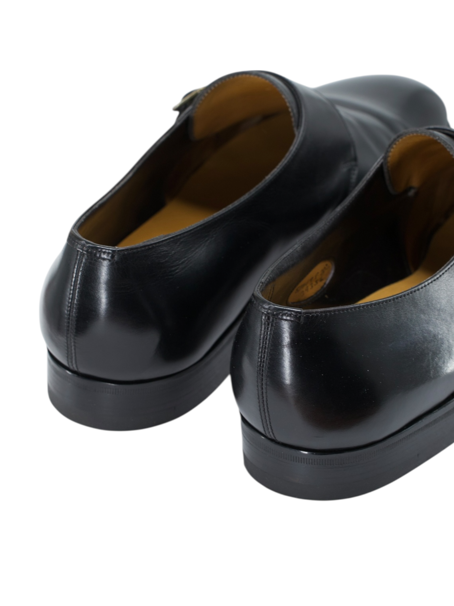 Edward Green Black Ealing Calfleather Single Monk Shoes