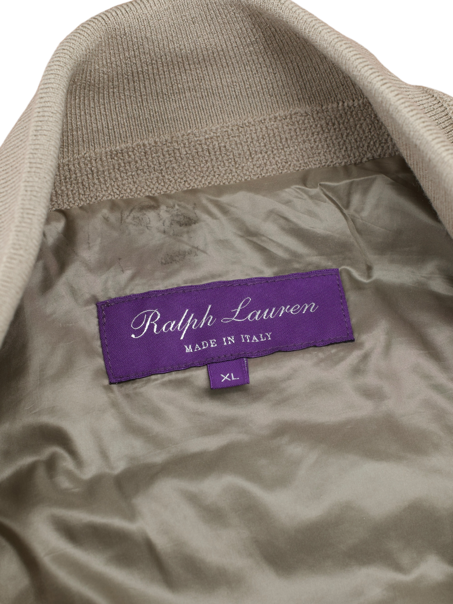 Ralph Lauren Purple Label Light Brown Goat-Suede Padded Vest