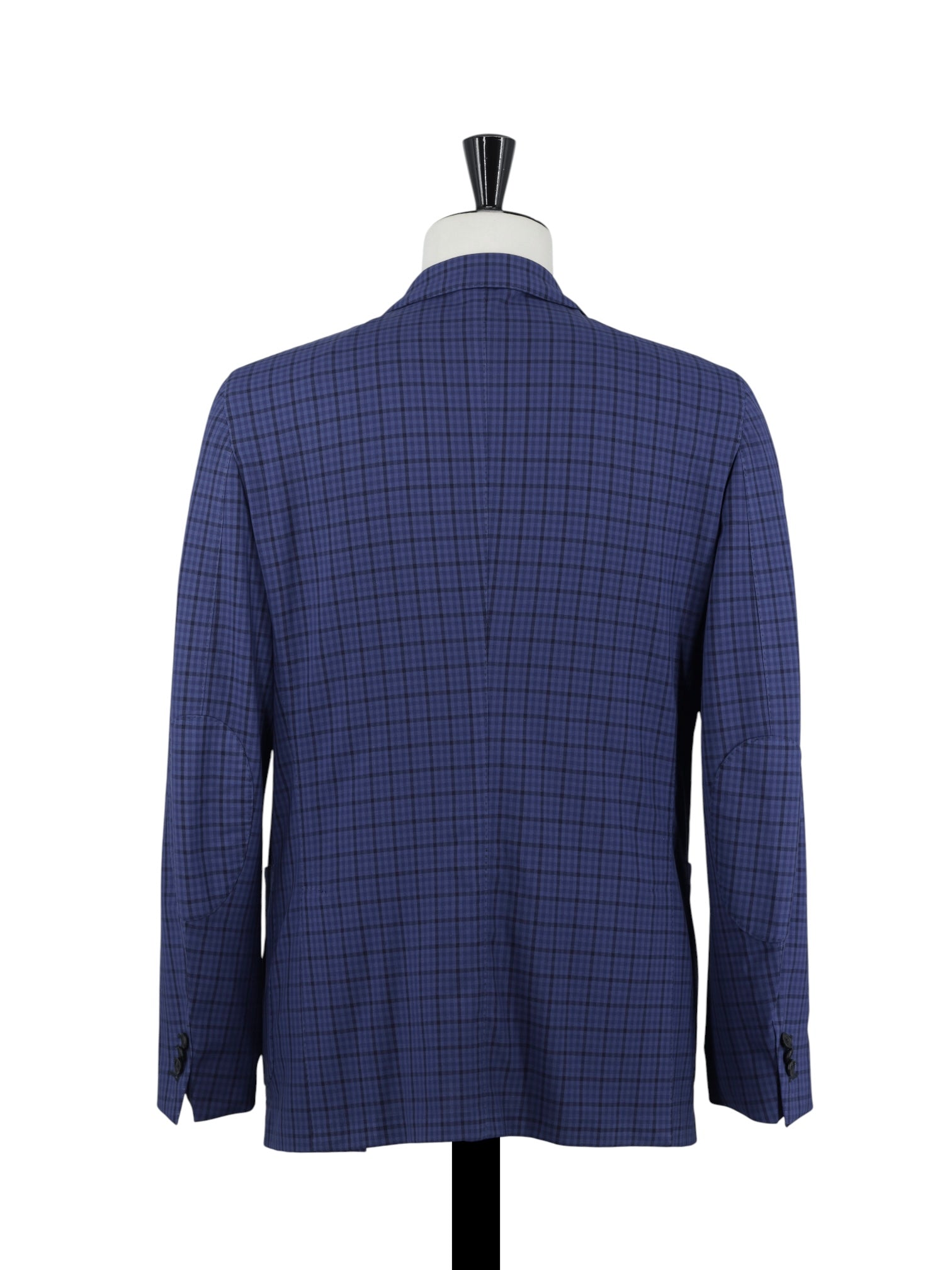 Ermenegildo Zegna Royal Blue "High Performance" Wool Checkered Jacket