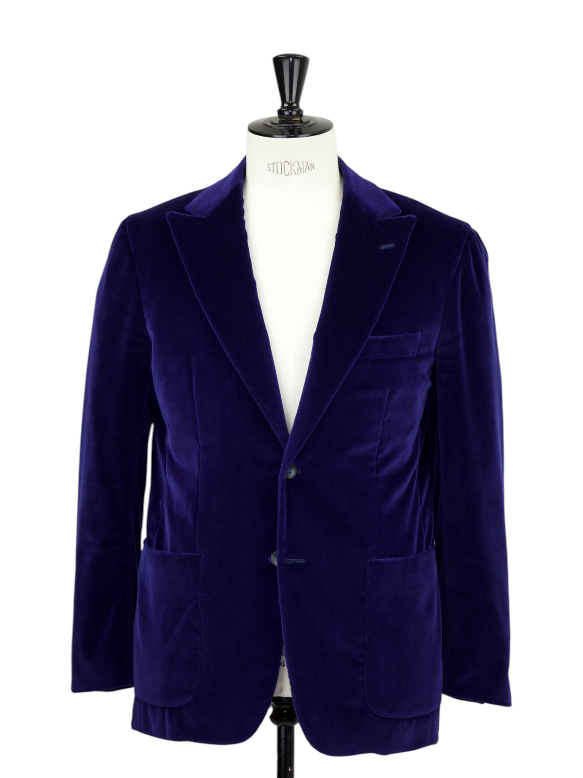 Kiton Electric-Blue Cotton Velvet Jacket