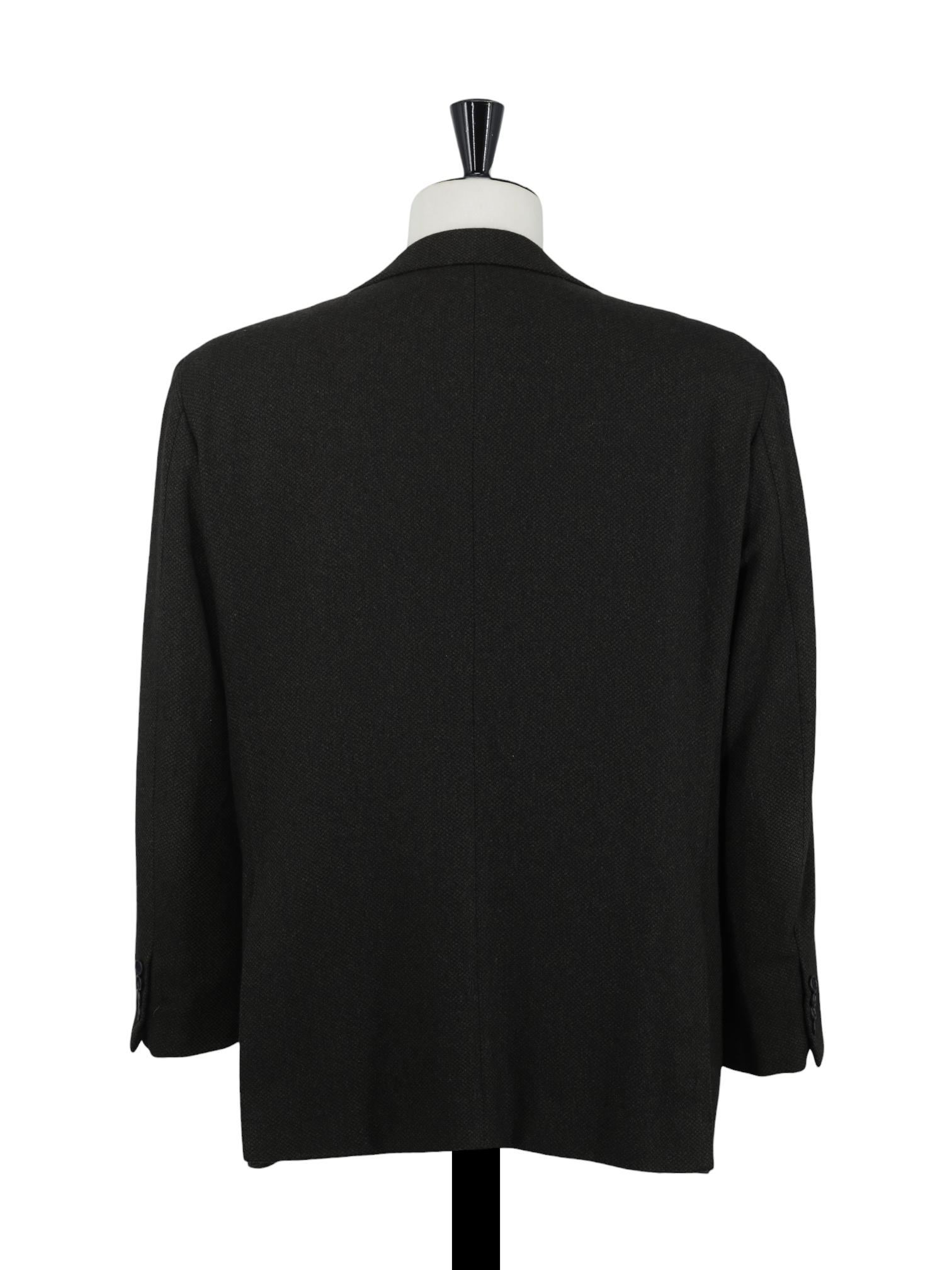 Kiton Dark Green Pure-Cashmere Micro-Pattern Jacket