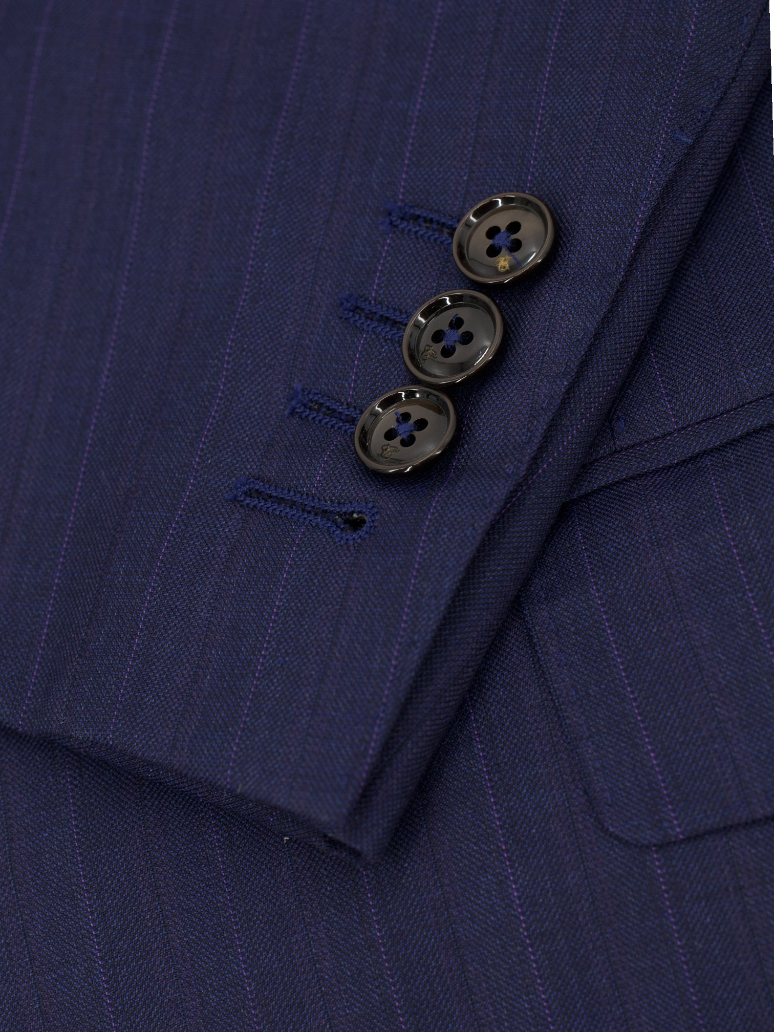 Canali Marine Blue & Pink Super 150's Vintage Stripes Suit