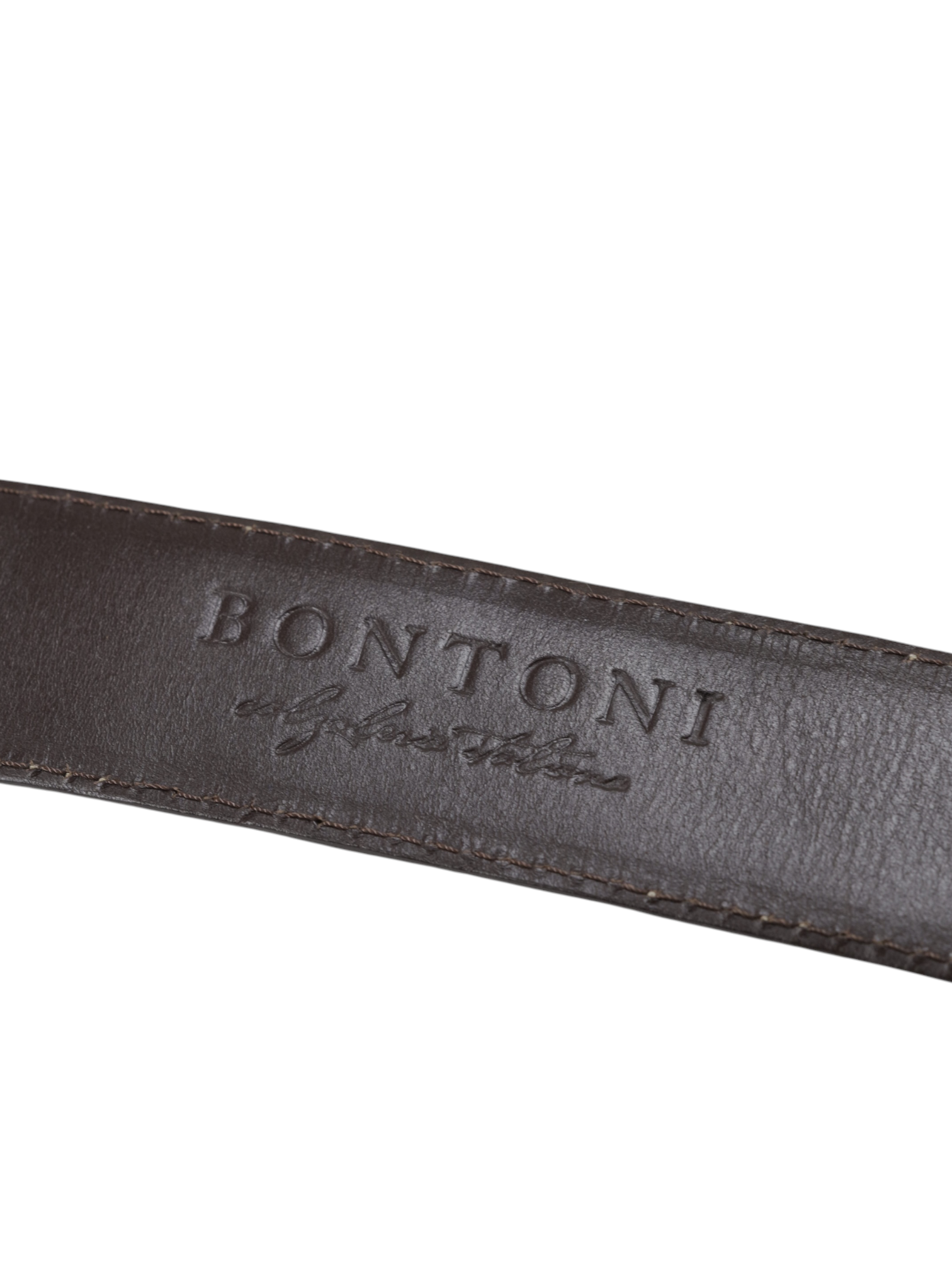 Bontoni Dark Brown Calfleather Perforated Brogue-Style Double Monk + Crocodile Belt