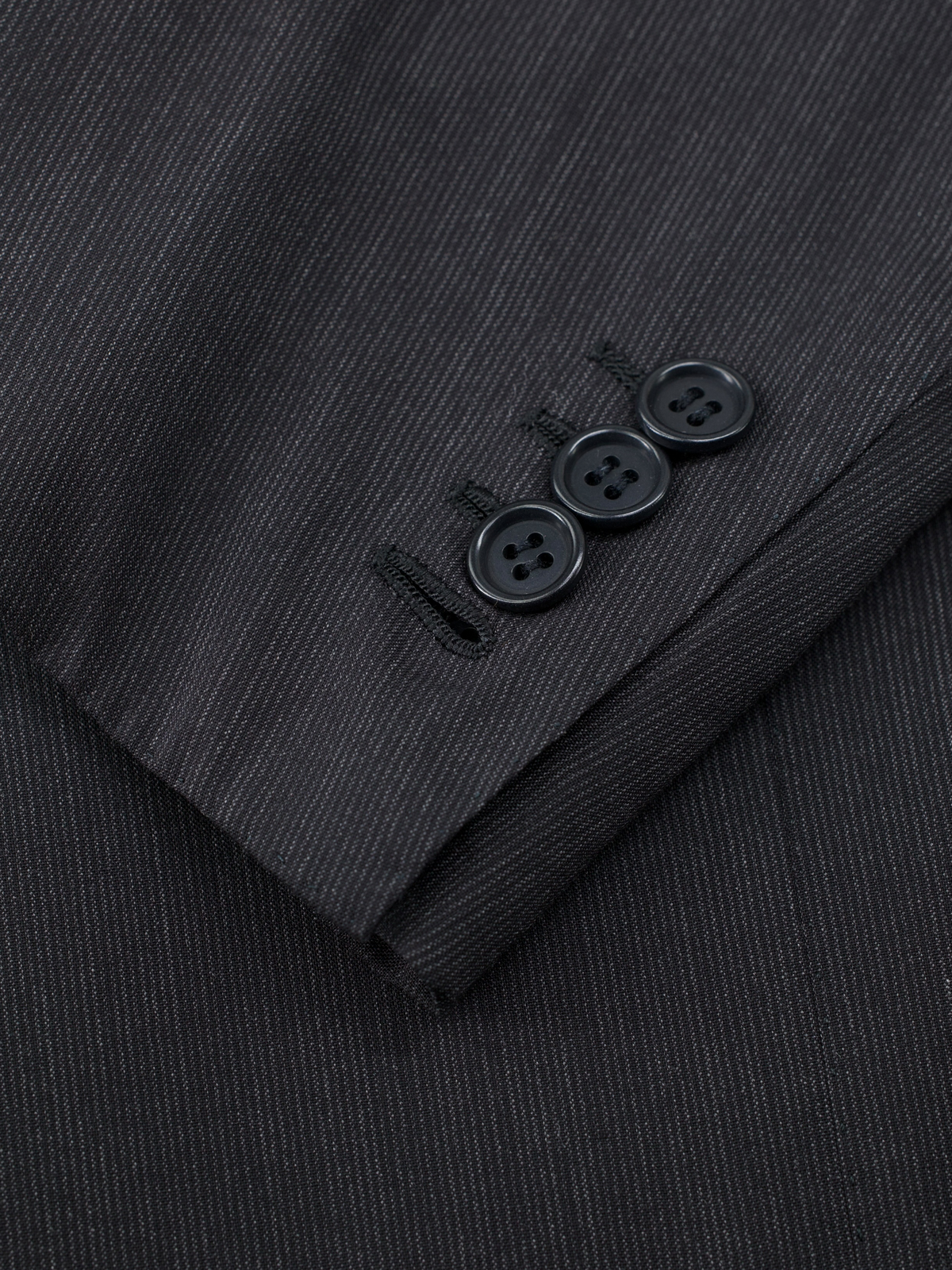 Kiton Dark Grey Vintage Super 150's "Diamante Blu" Micro-Stripe Suit