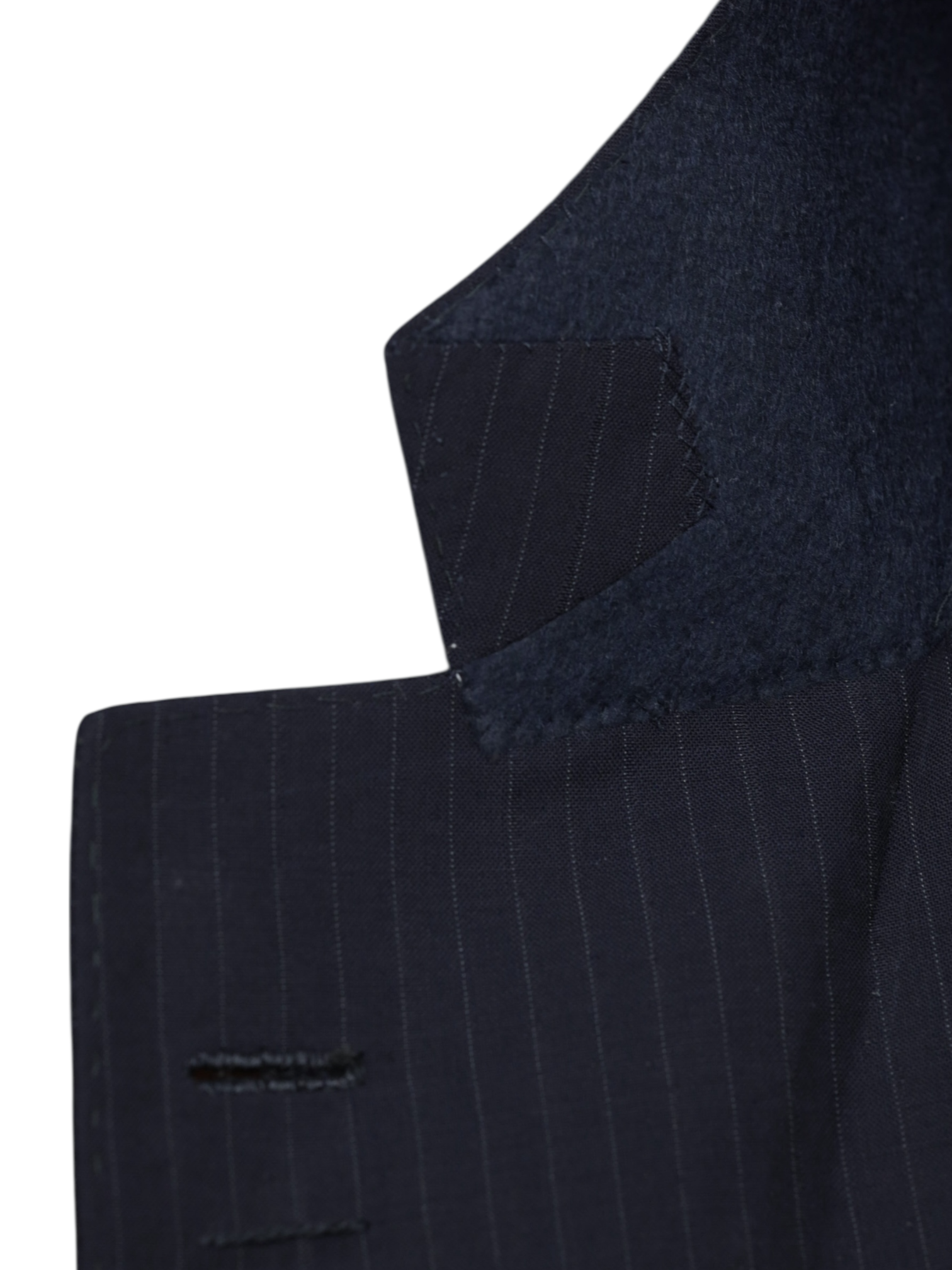 Cesare Attolini Navy Super 130's Pinstripe Business Suit