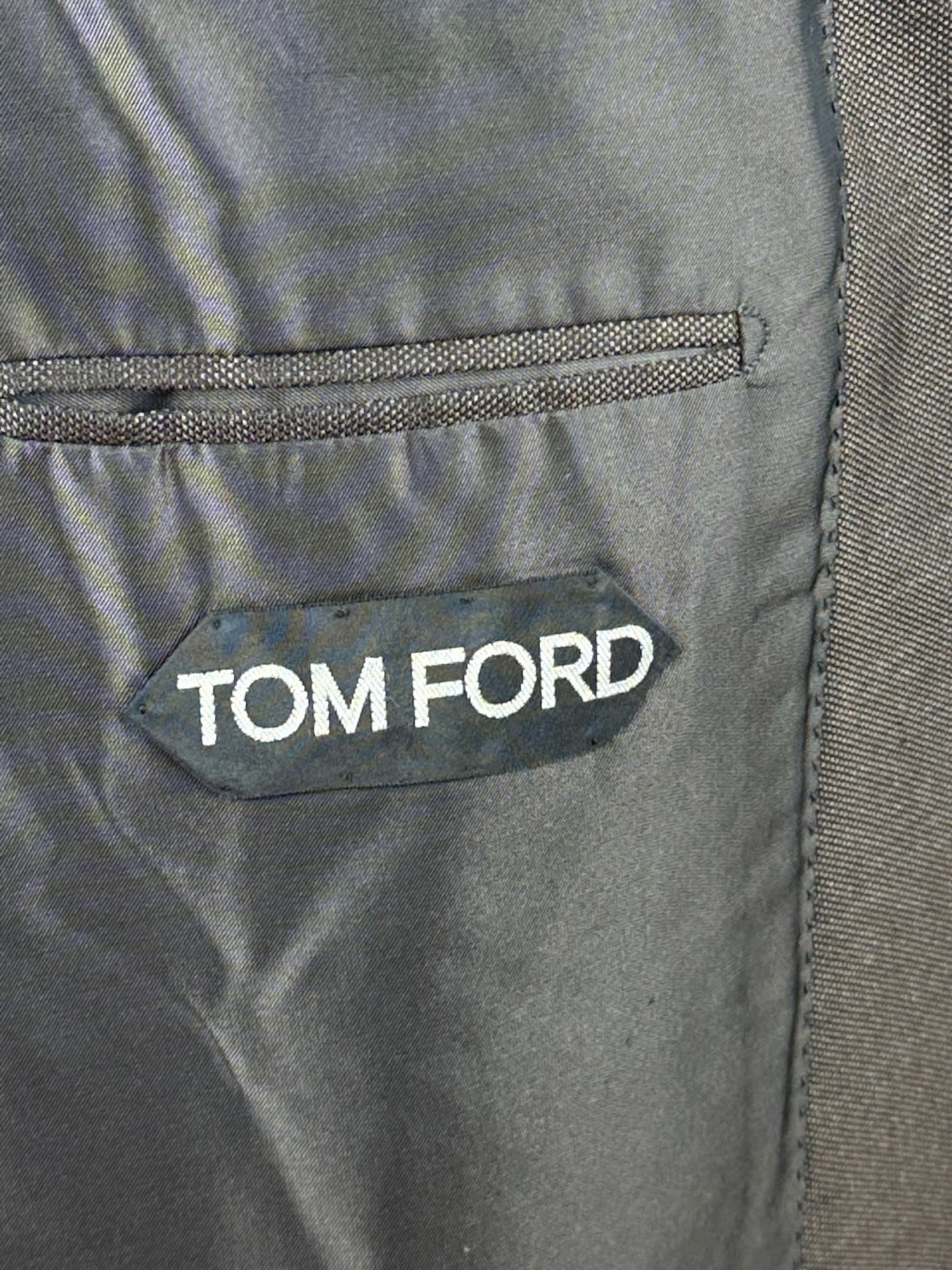 Tom Ford Brown Silk & Cotton Jacket
