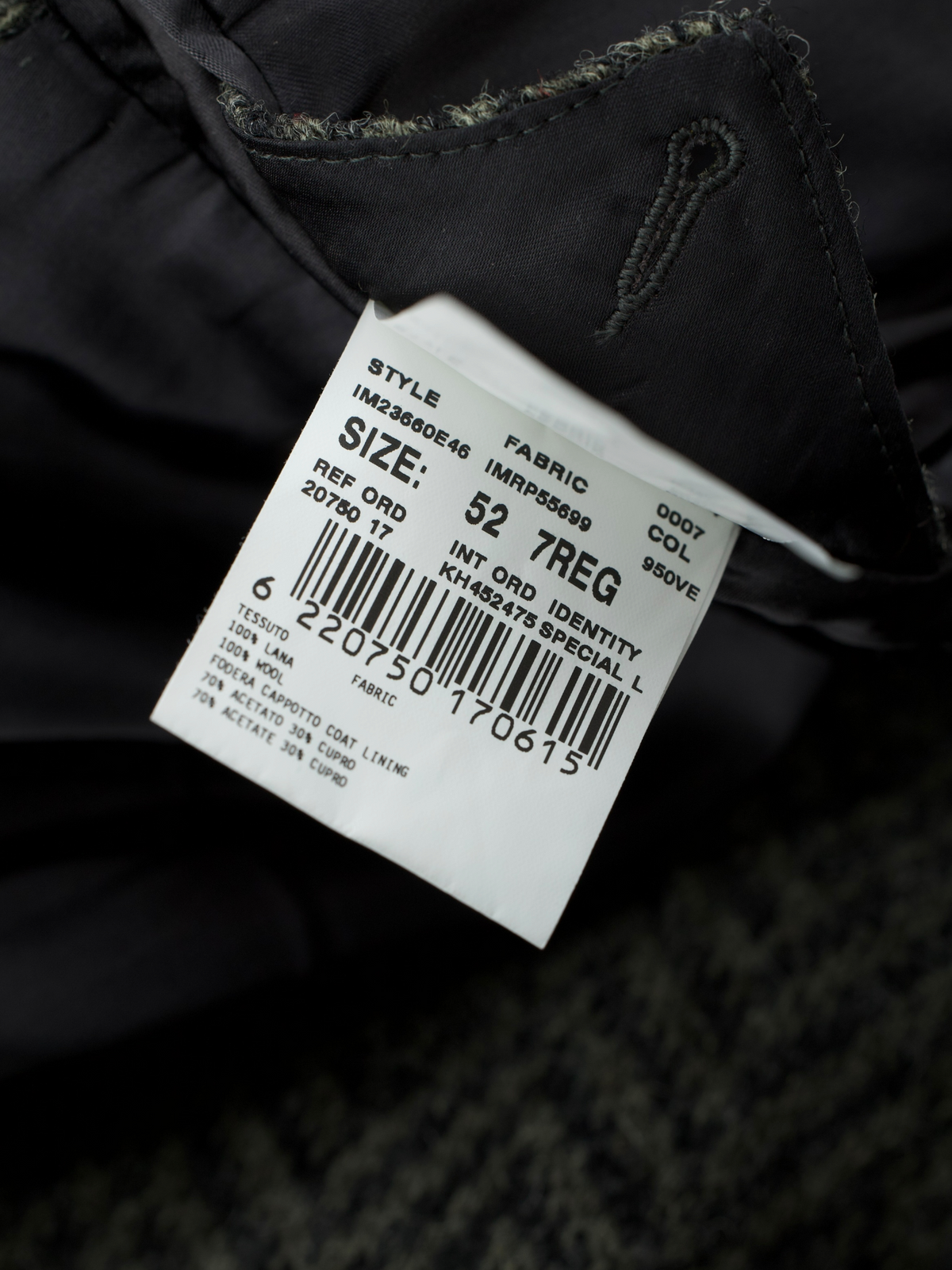 Lardini Dark Olive-Green Double-Breasted Wool Herringbone Overcoat