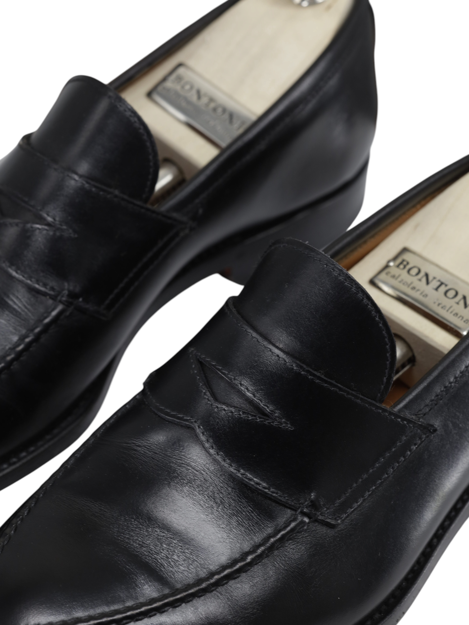 Bontoni Black Calfleather Principe Penny Loafer + Belt