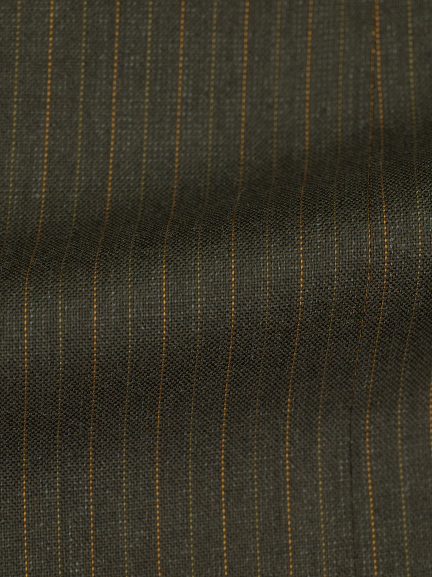 Kiton Brown & Orange Pure-Cashmere Pinstripe Sartorial Suit