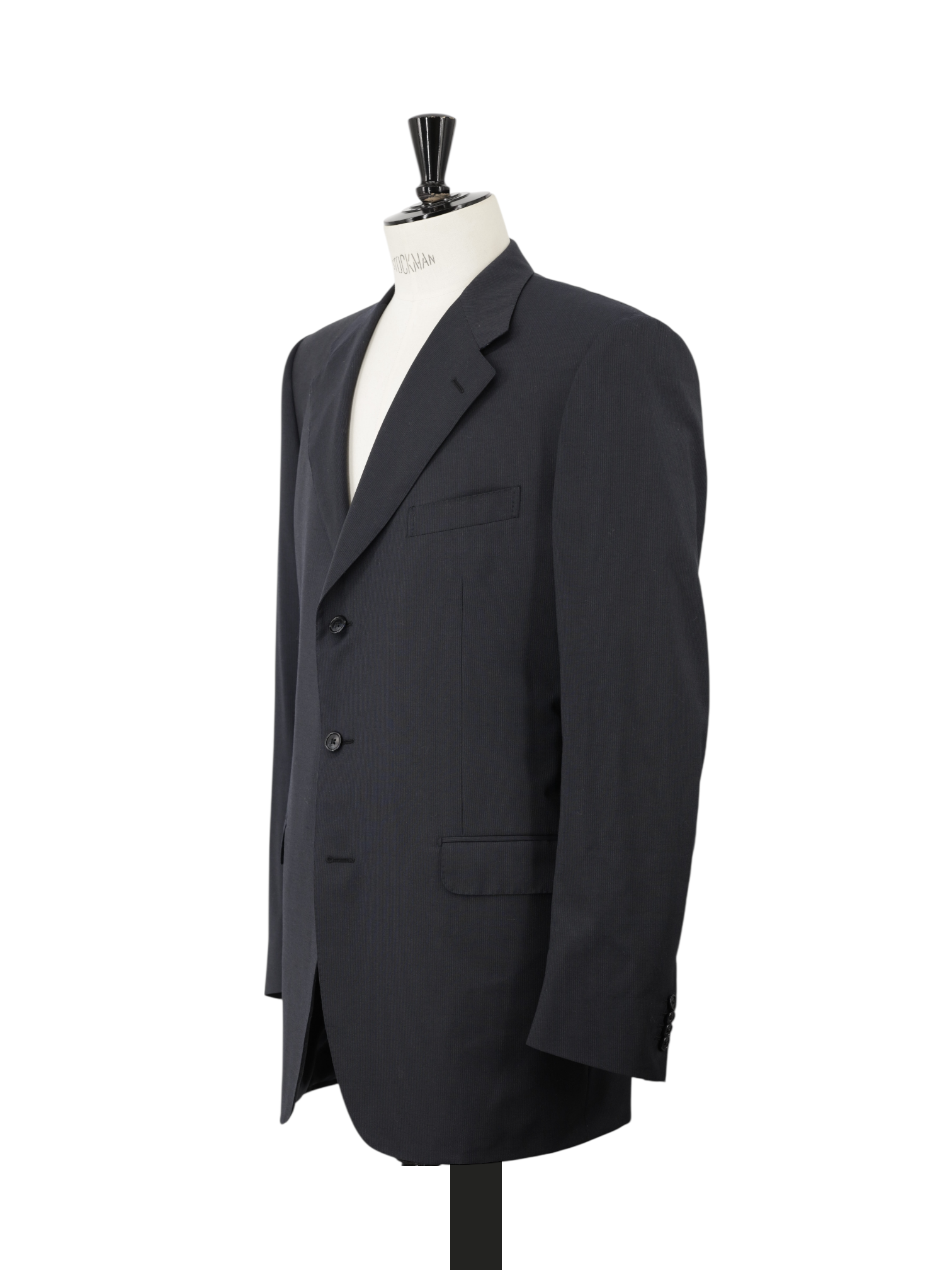 Corneliani Navy Super 120's Virgin Wool Micro-Pinstripe Suit