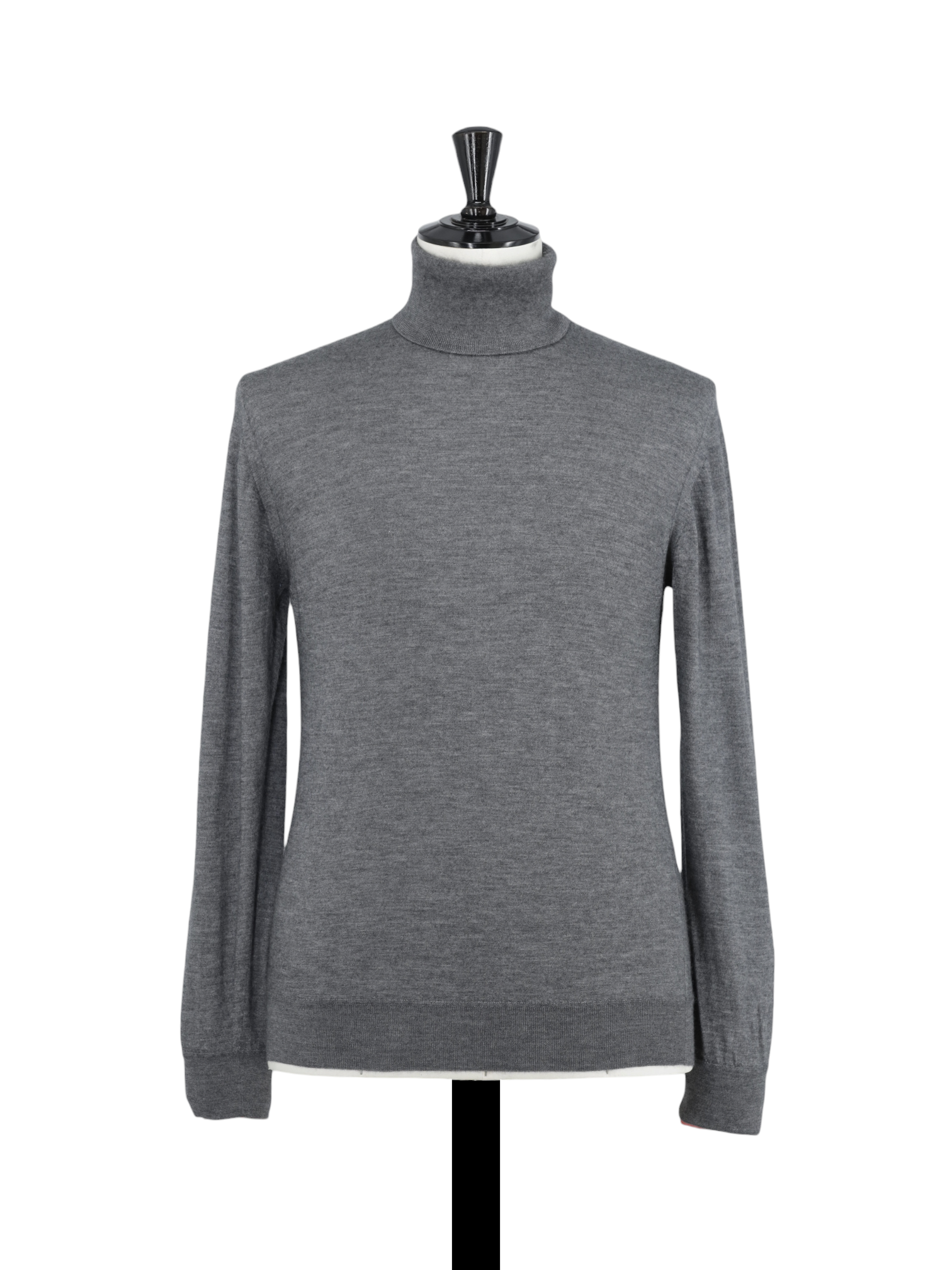 Brioni Grey Cashmere & Silk Luxury Turtleneck