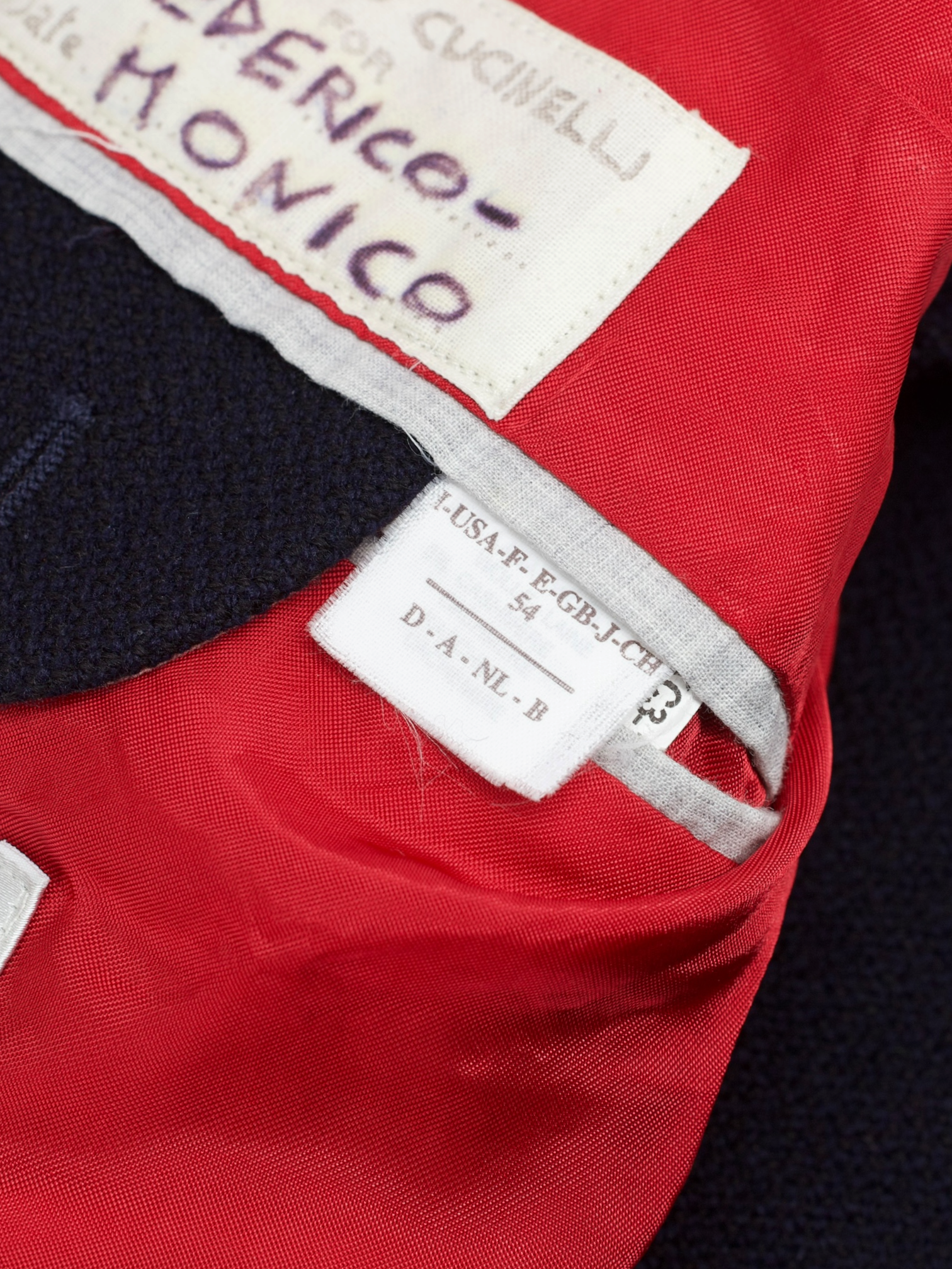 Brunello Cucinelli Navy Wool & Cashmere Relaxed-Style Jacket