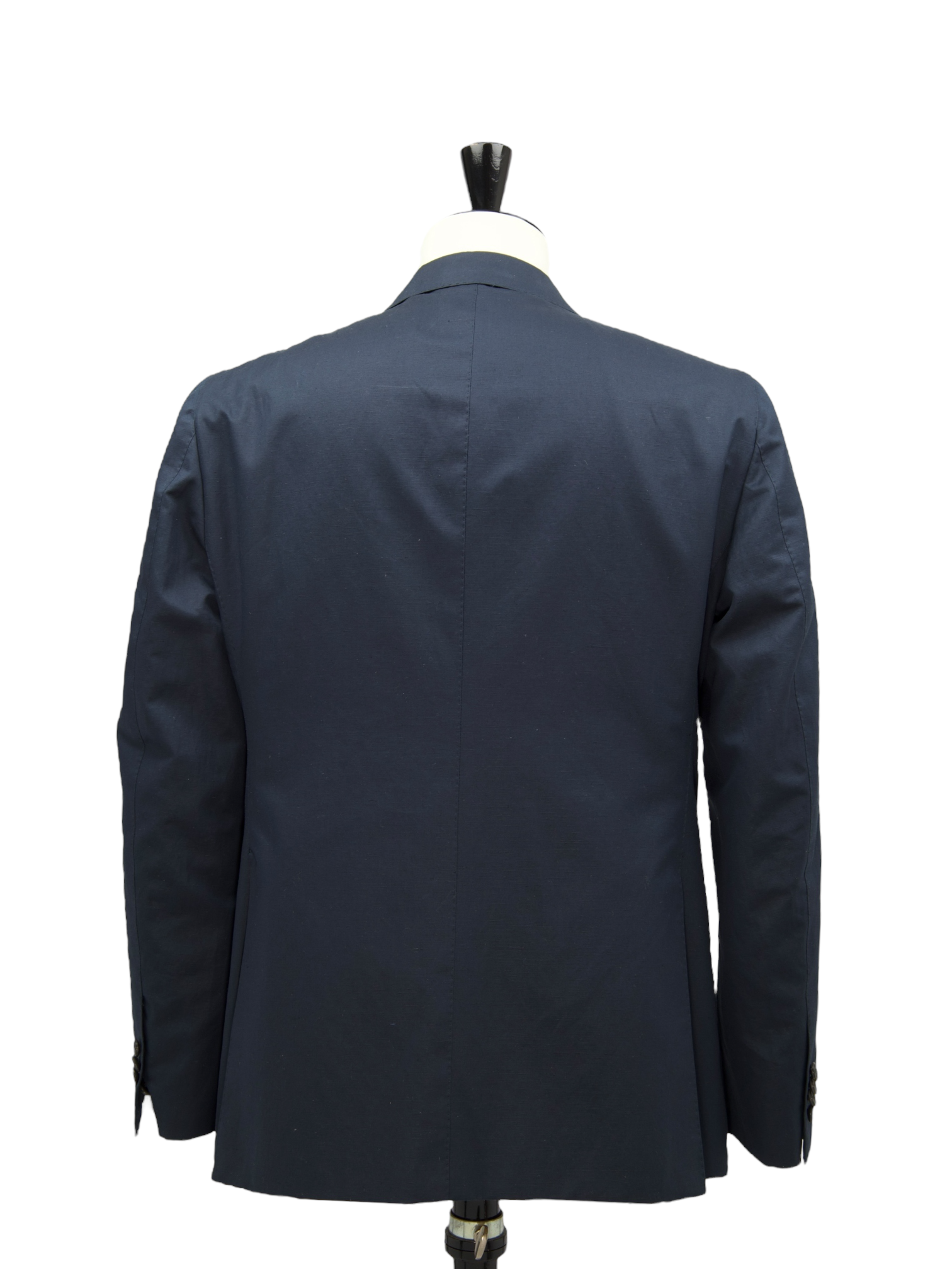 Caruso Navy Cotton & Linen Aida Summer Suit