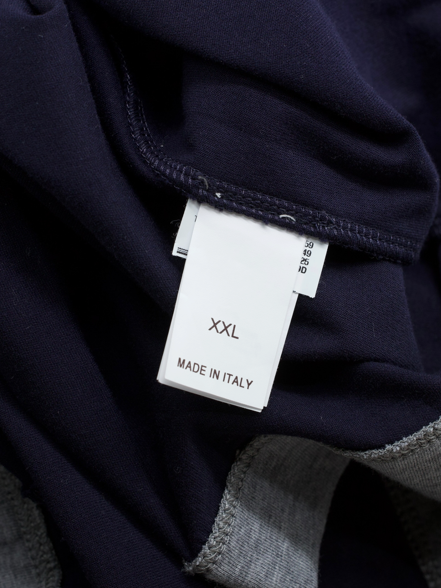 Brunello Cucinelli Navy & Light Grey Cotton Faux-Layering T-Shirt