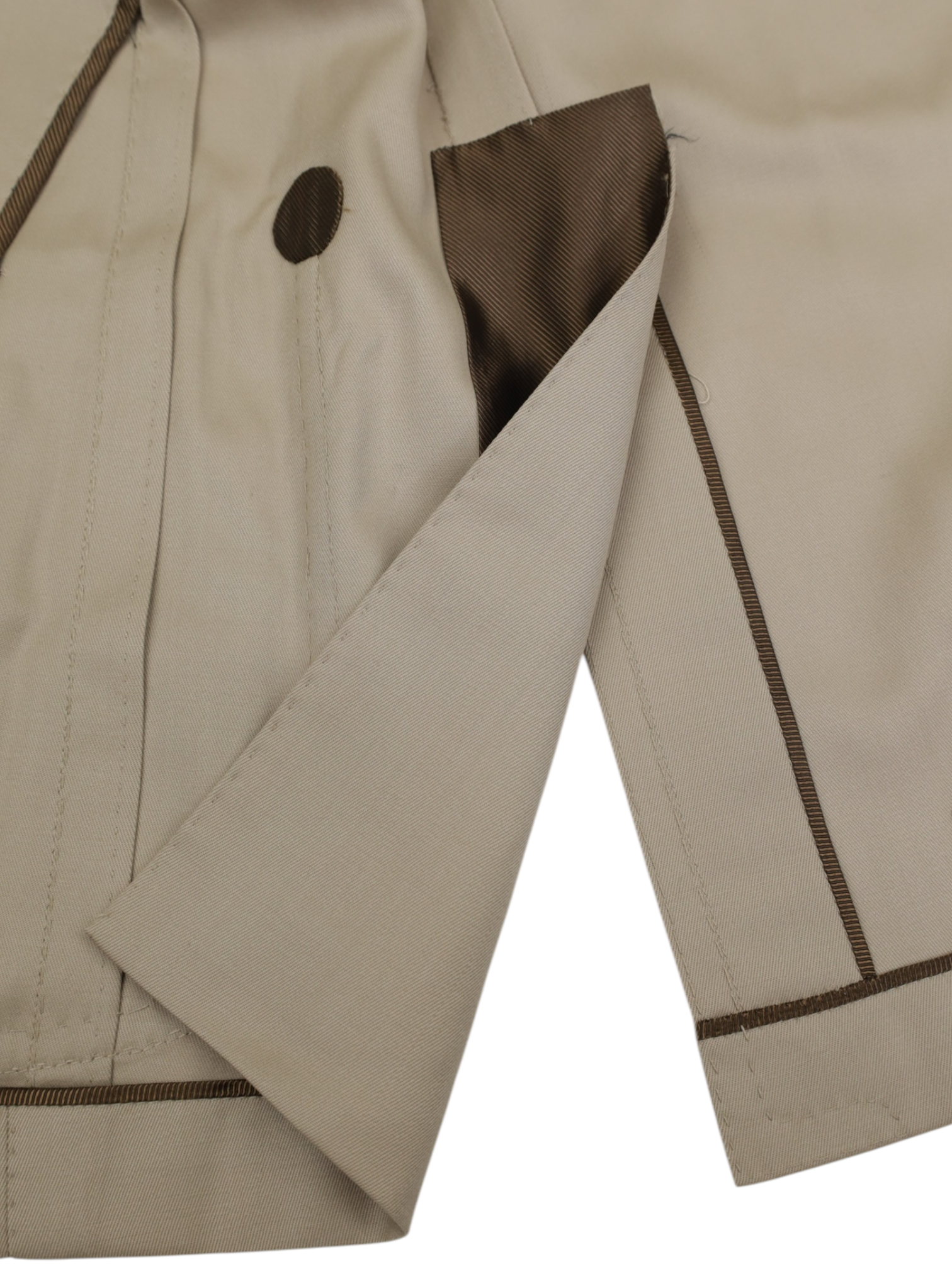 Cesare Attolini Khaki Escorial-Wool Unlined Twill Jacket