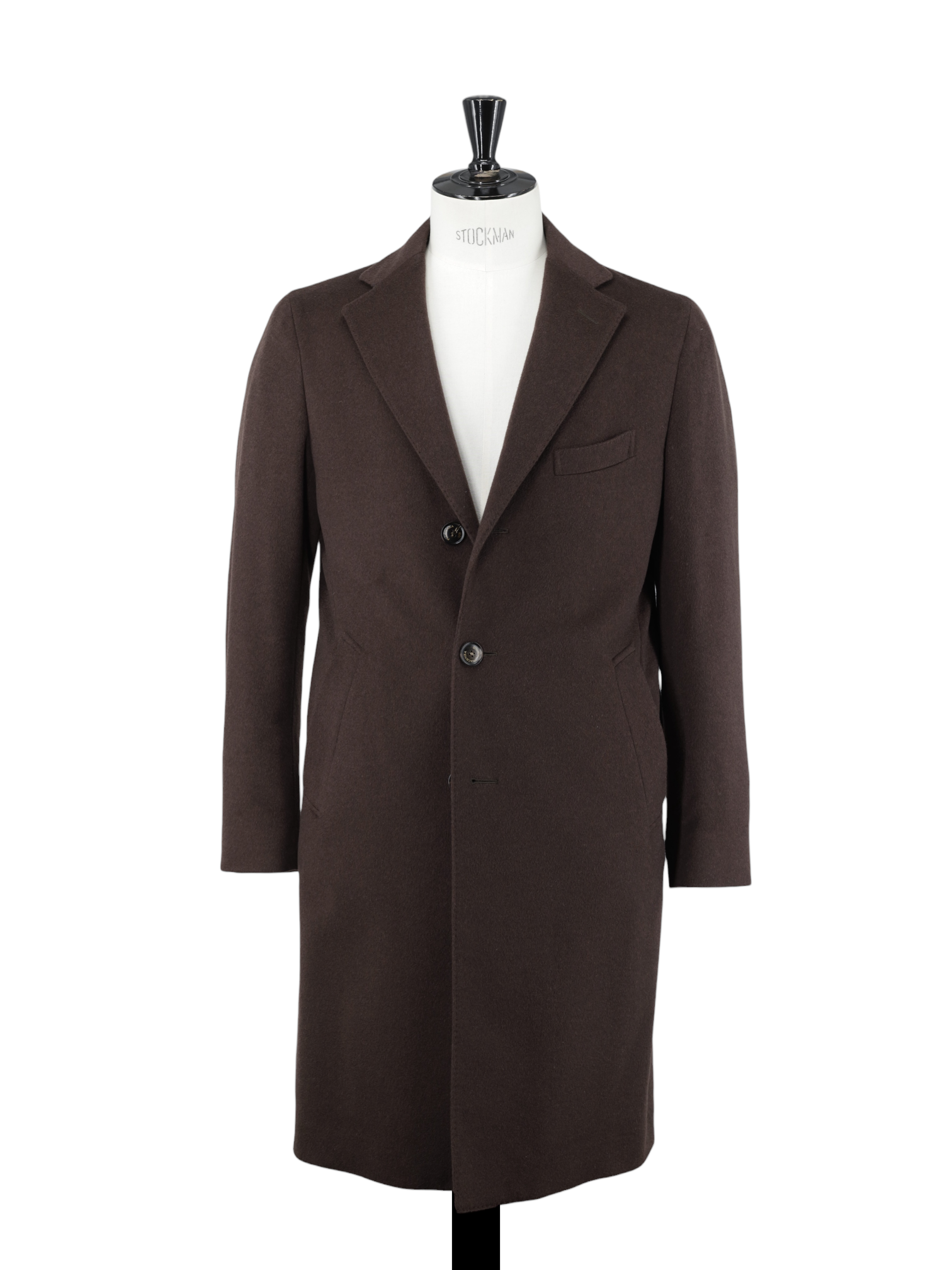 Piacenza Chocolate Brown Pure Plushy-Cashmere Overcoat