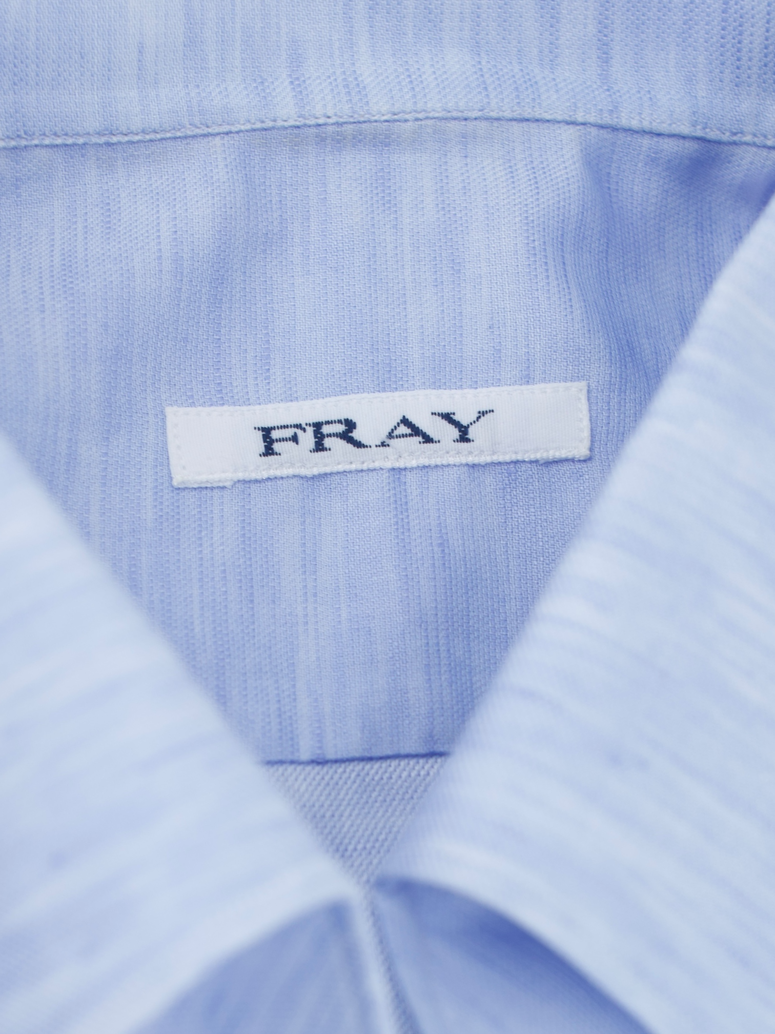 Fray Light Blue Cotton & Linen "Miami" One-Piece Collar Shirt