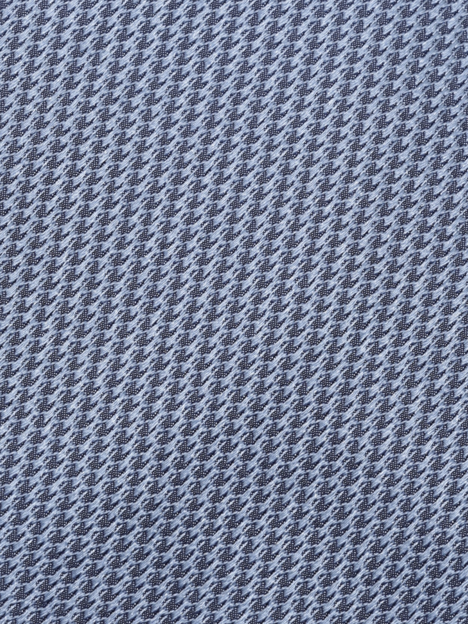 Turnbull & Asser Steel Blue Silk Structured Geometric-Pattern Tie