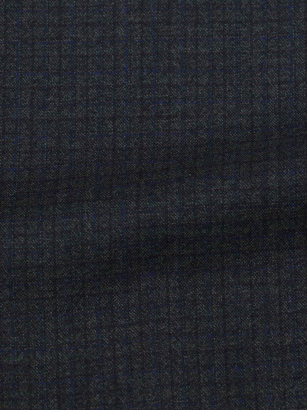 Kiton Donkergrijs & Blauw 14-Micron Wol Micro-Check Jasje