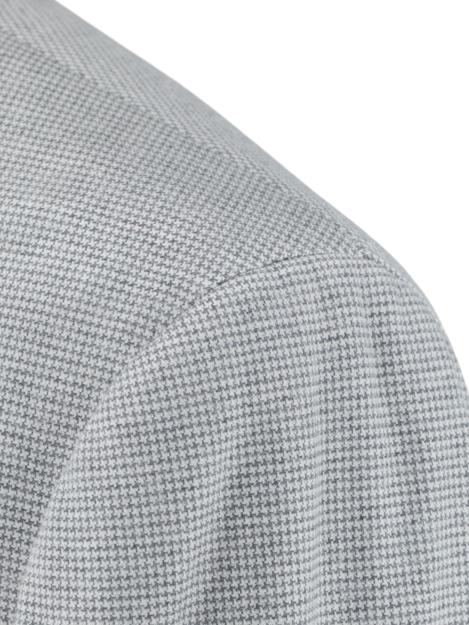 Isaia Light Grey Silk & Cotton "Comfort Project" Puppytooth Jacket