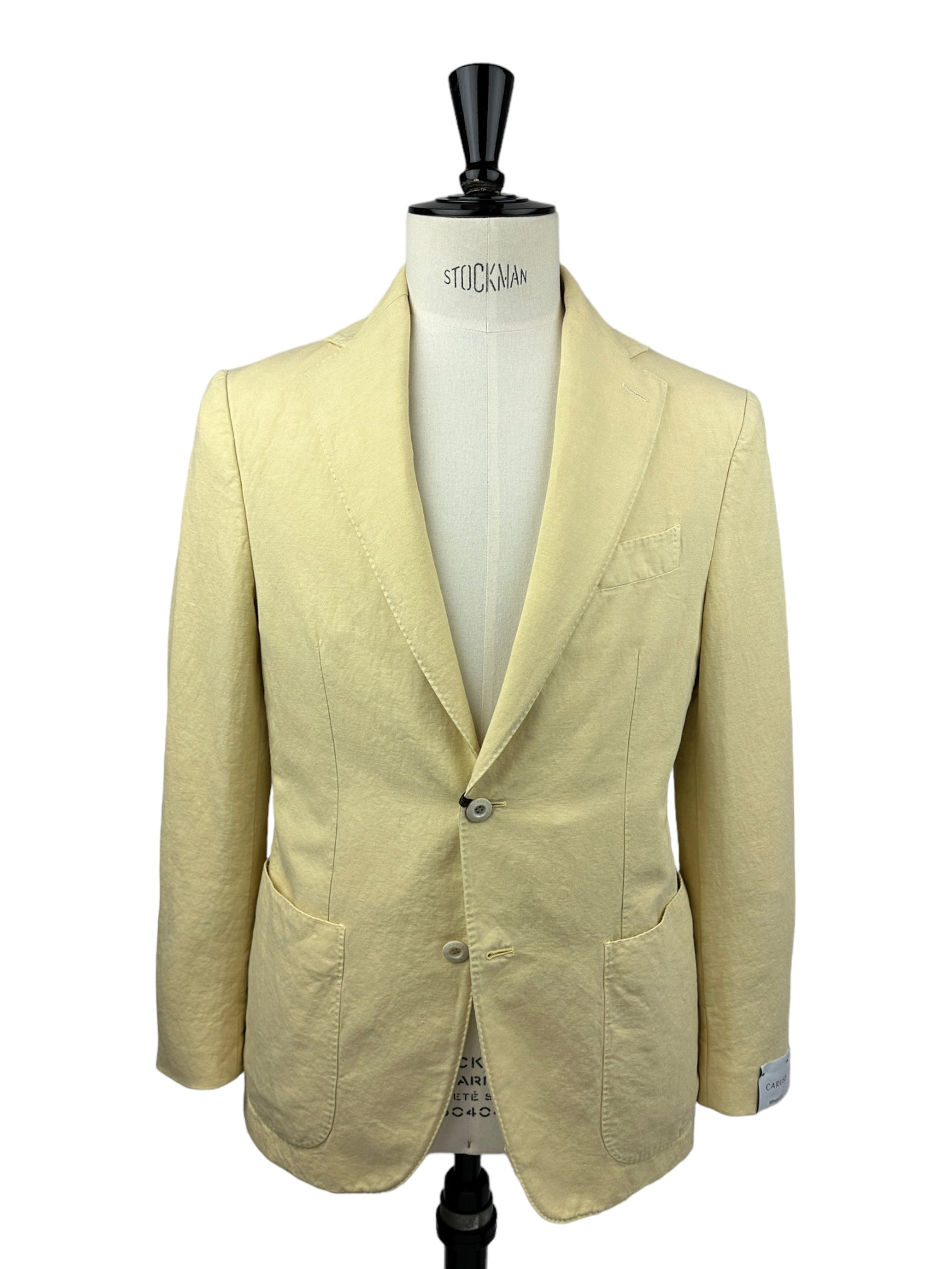 Caruso Yellow Cotton Blend Panarea Jacket