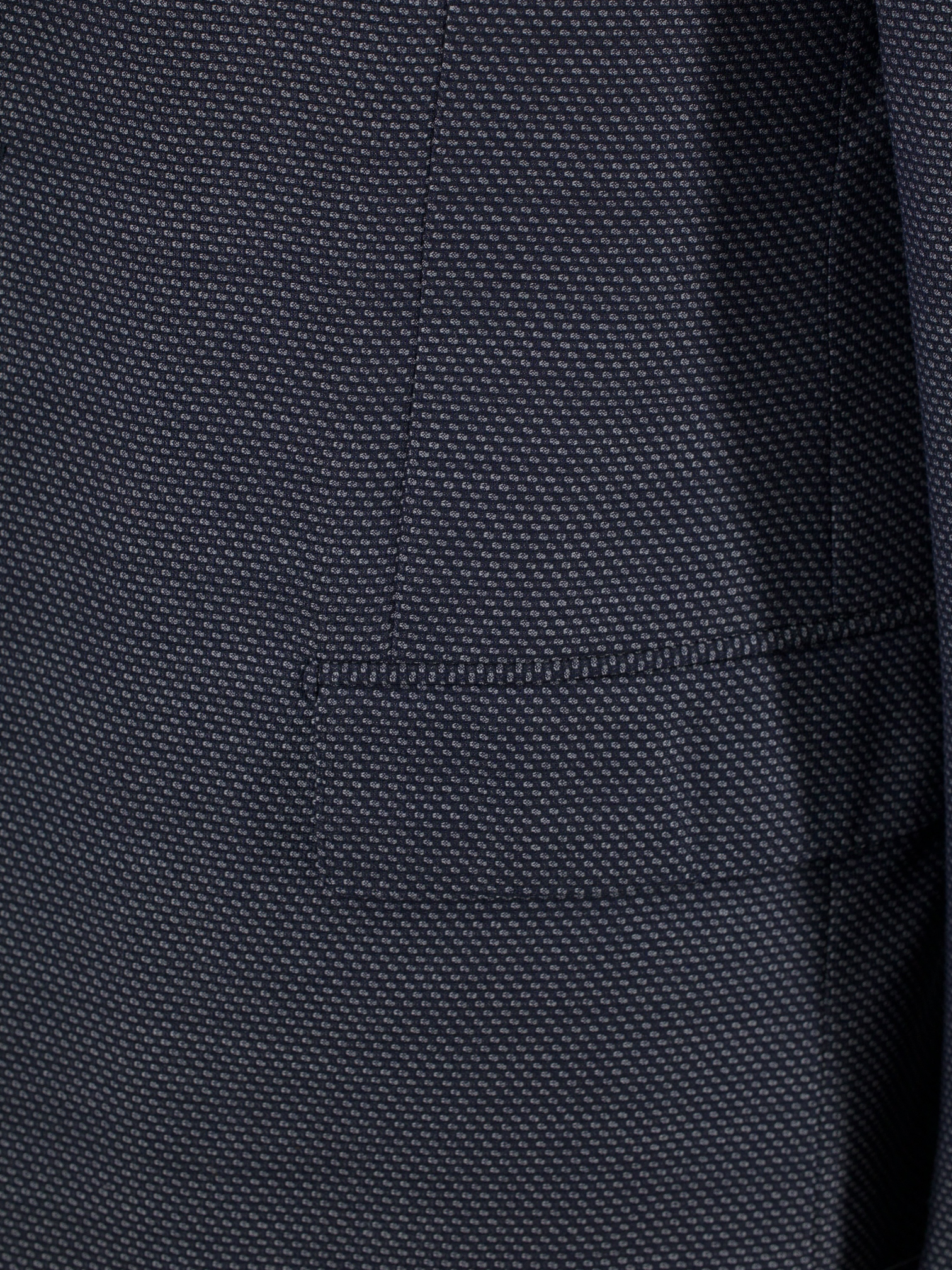 Ermenegildo Zegna Steel Grey "Cool Effect" Wool Micro-Pattern Jacket
