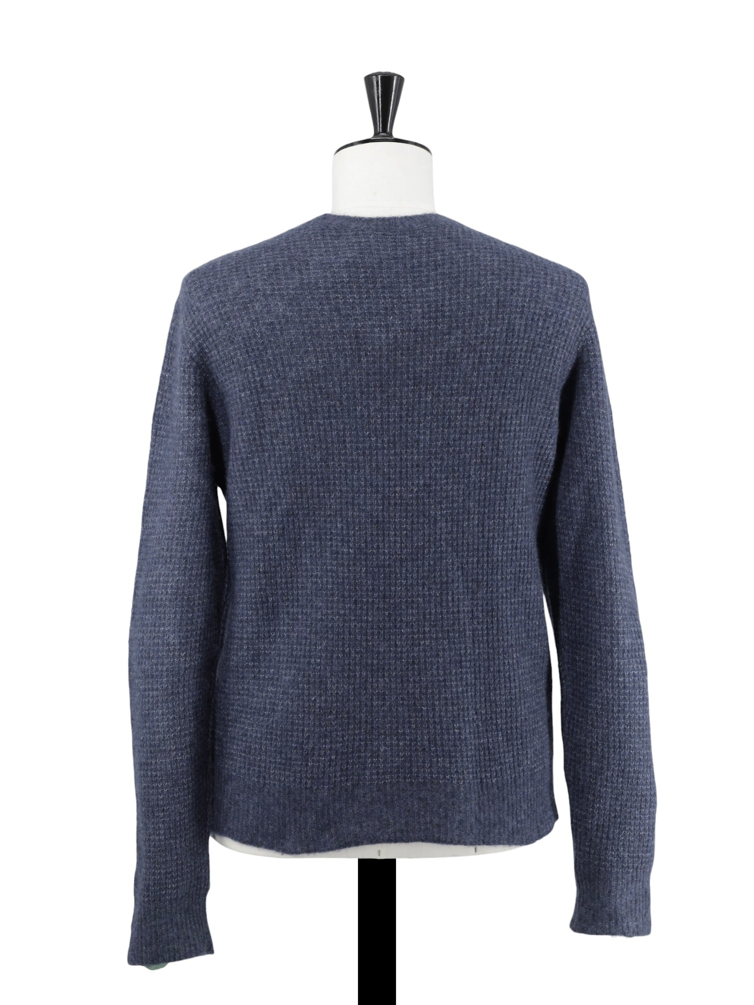 Ralph Lauren Purple Label Dark Blue Lightweight Cashmere & Silk Roundneck