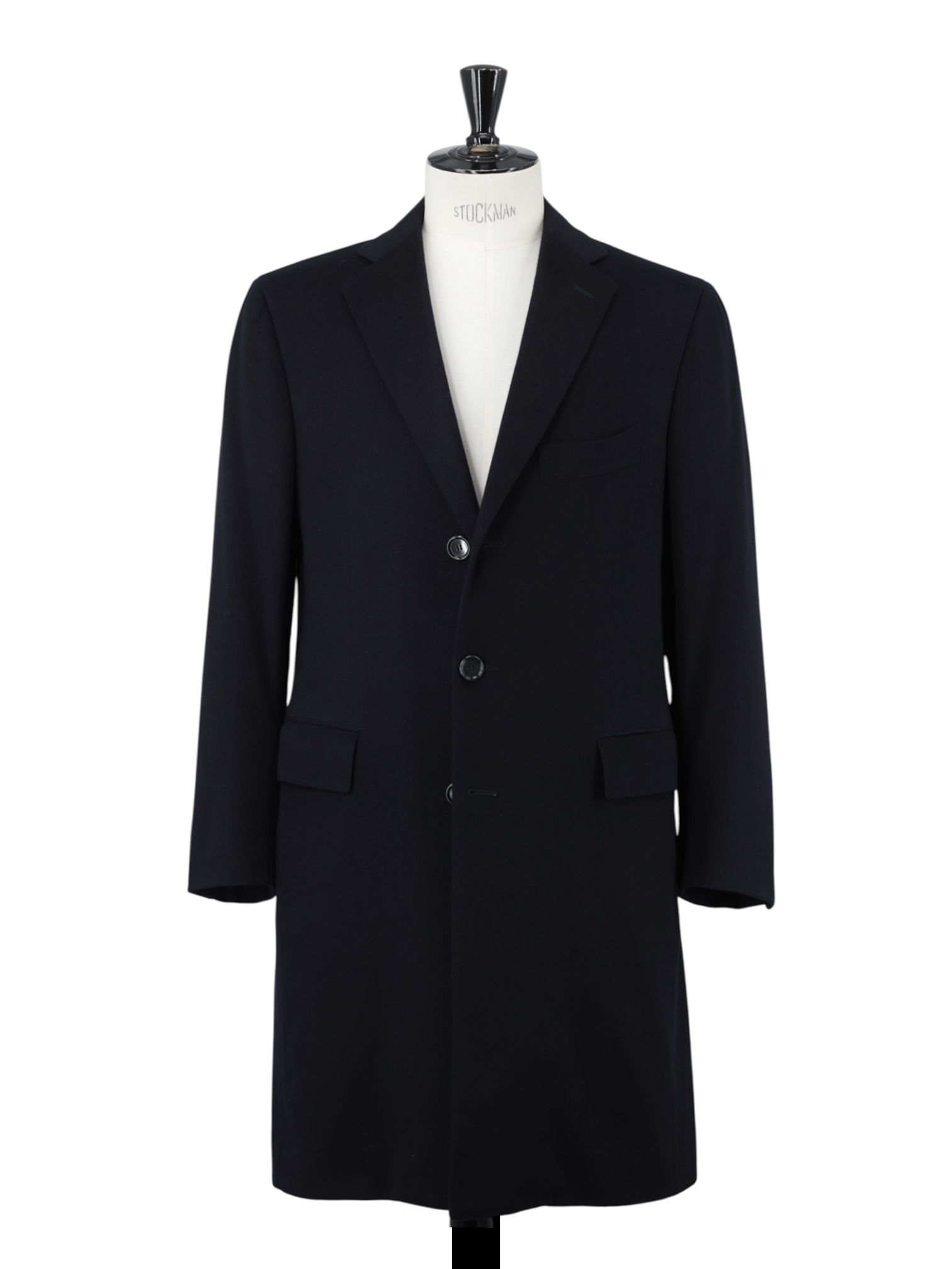 Cesare Attolini Navy Pure Cashmere Timeless Neapolitan Overcoat