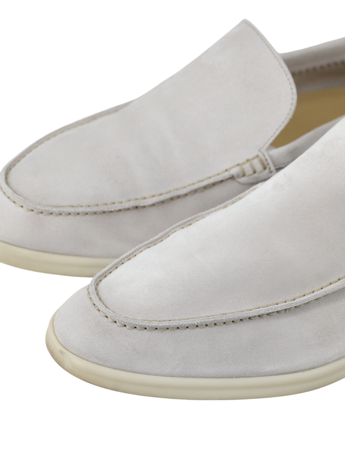 Loro Piana Beige Suede Summer Walk