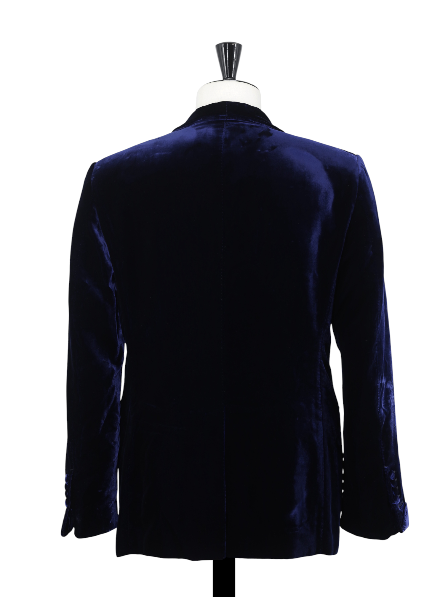 Tom Ford Dark Blue Viscose-Blend Shawl-Lapel Shelton Smoking Jacket