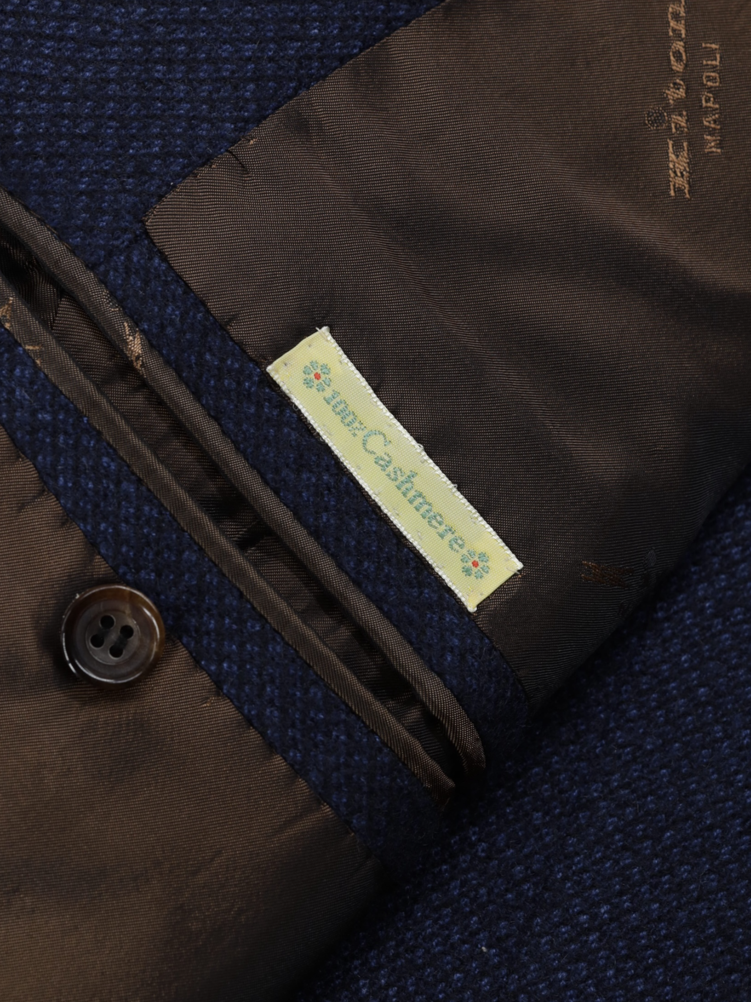 Kiton Navy Pure Plushy-Cashmere Micro-Structure Jacket