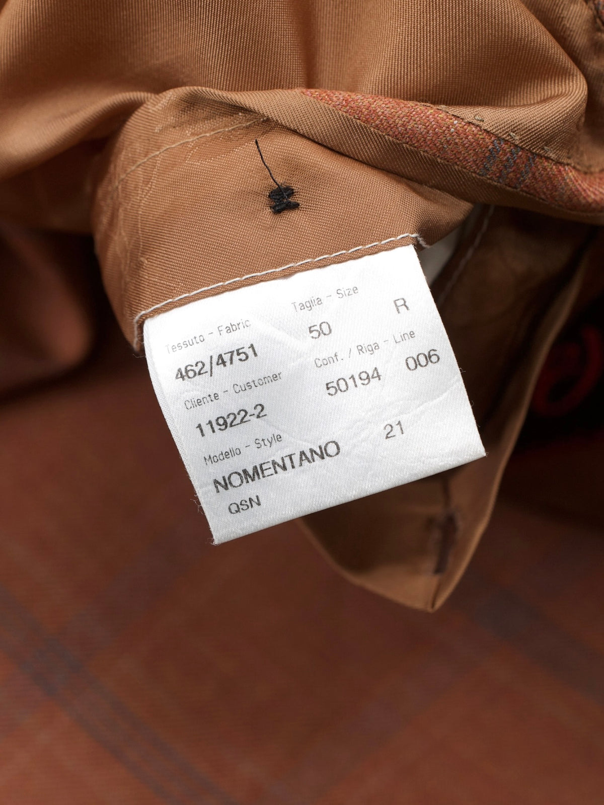 Brioni Peach & Steel Grey Wool Windowpane Vintage Nomentano Jacket