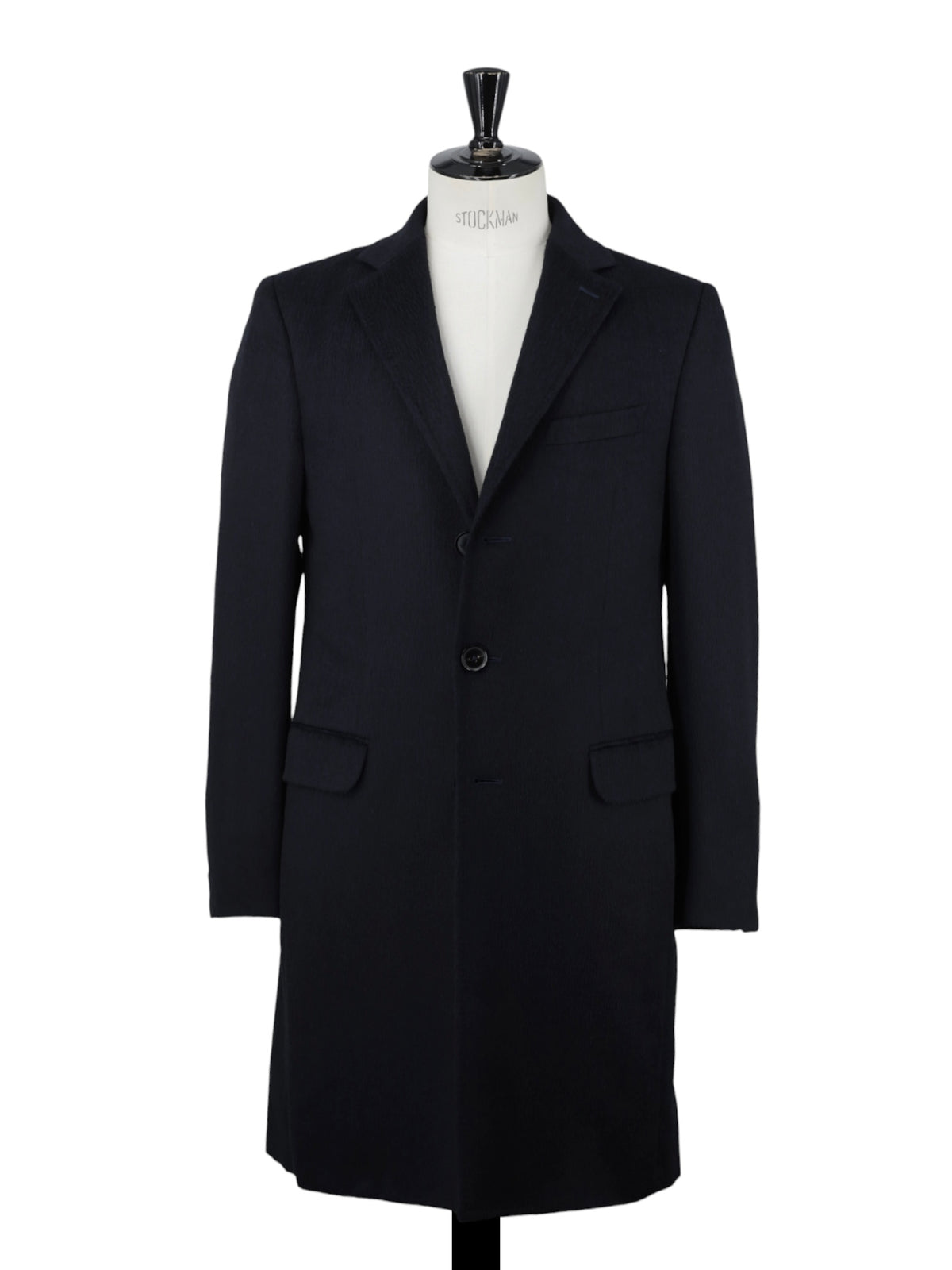 Ermenegildo Zegna Navy Plushy Alpaca & Wool Winter Overcoat