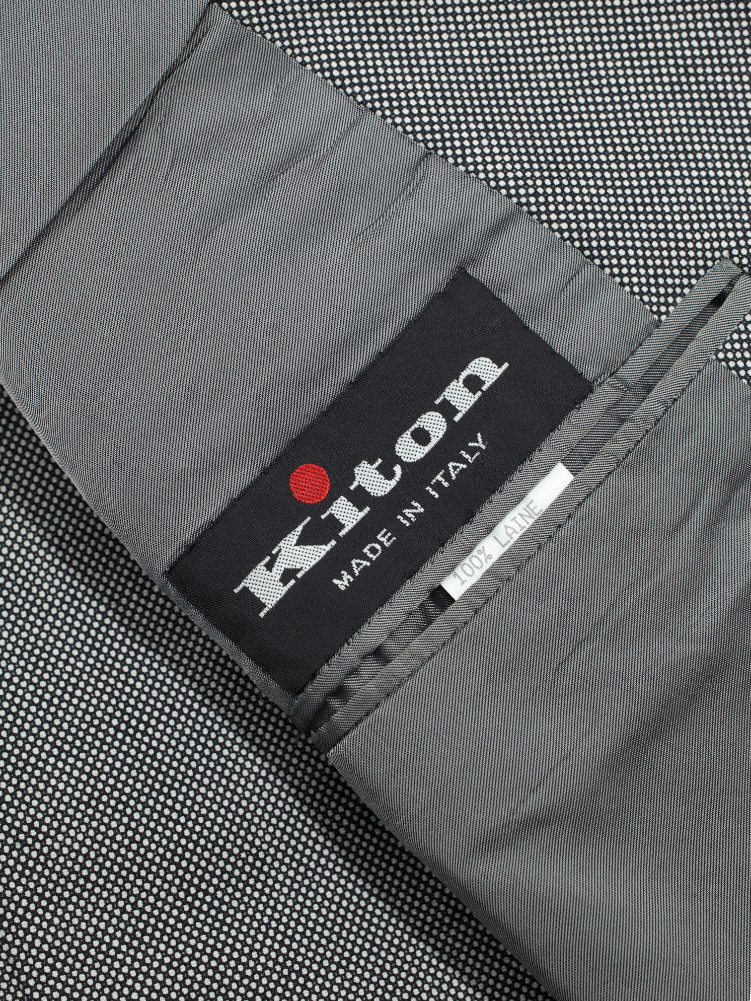 Kiton Grey Super 150's "Diamante Blu" Birdseye Suit