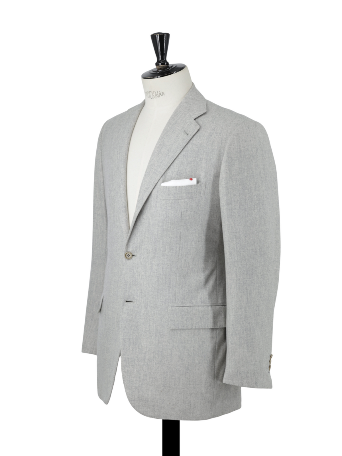 Kiton Light Marbled-Grey Pure Cashmere Sartorial Winter Suit