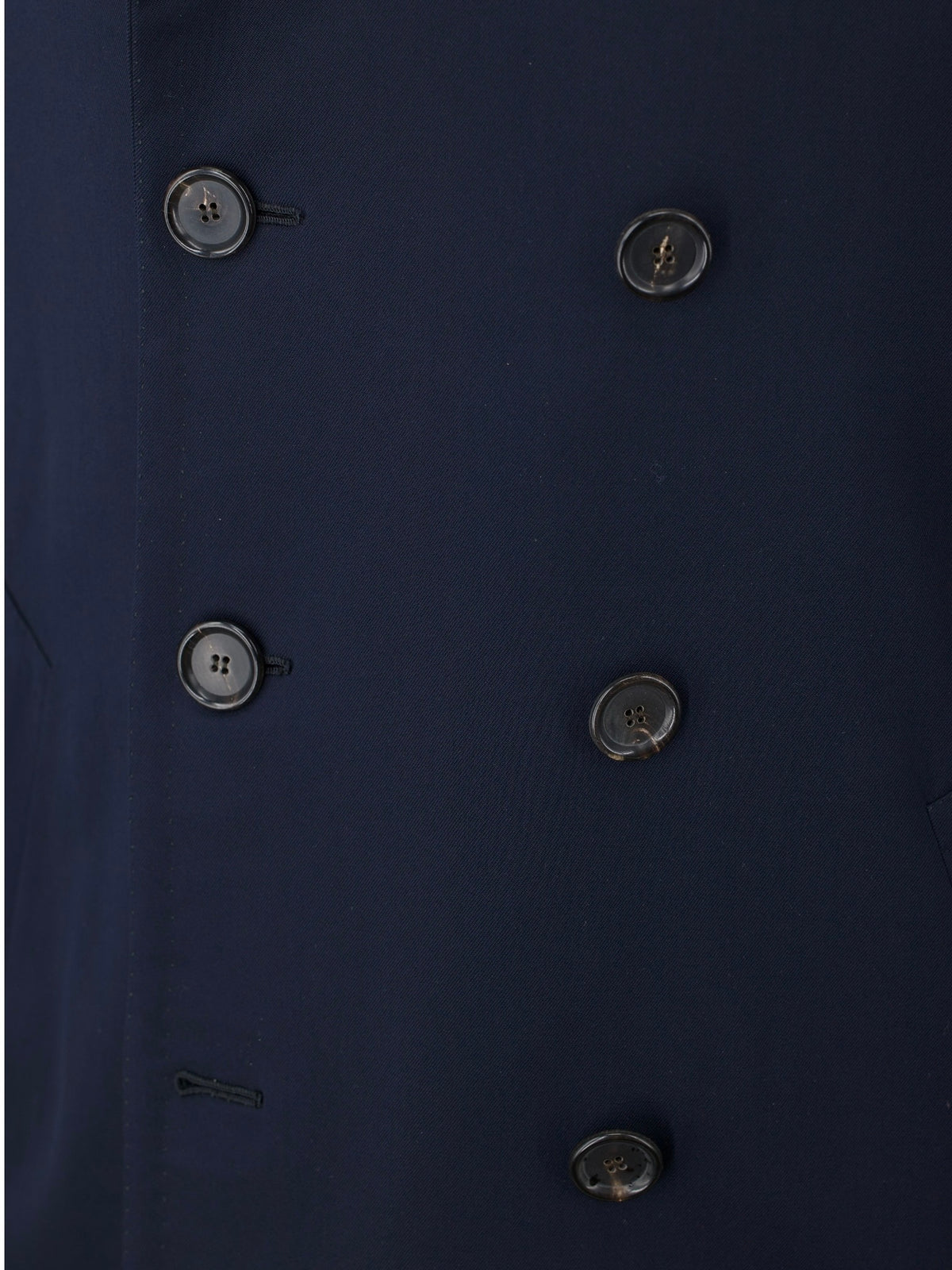 Cesare Attolini Navy Wool-Stretch Twill Sartorial Peacoat