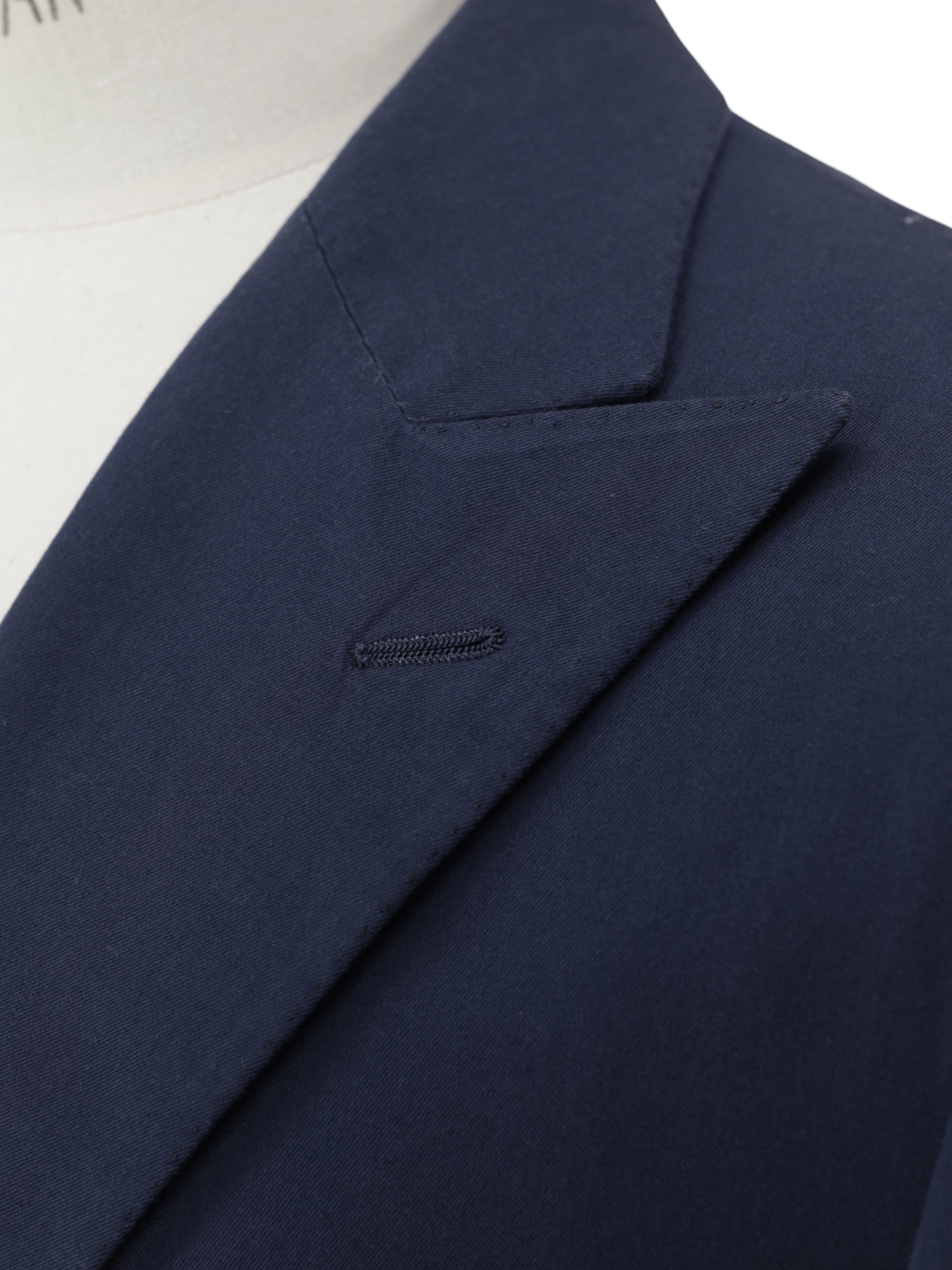 Cesare Attolini Dark Blue Cotton & Cashmere Twill Summer Jacket
