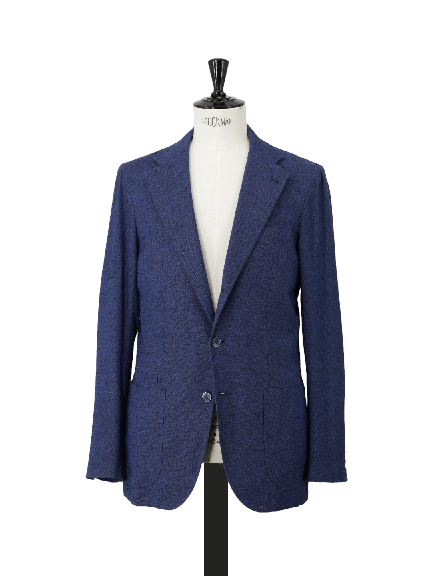 Orazio Luciano Azure Blue Silk, Wool & Mohair Shantung Jacket