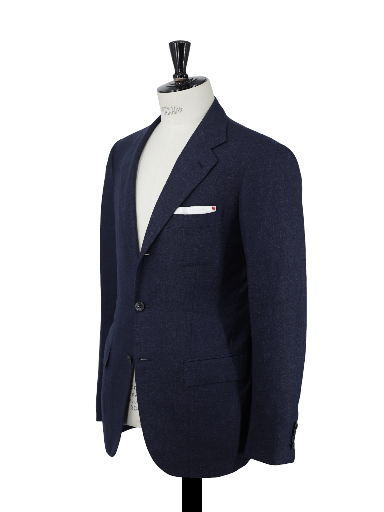 Kiton Dark Blue Cashmere, Linen & Silk Melange Suit