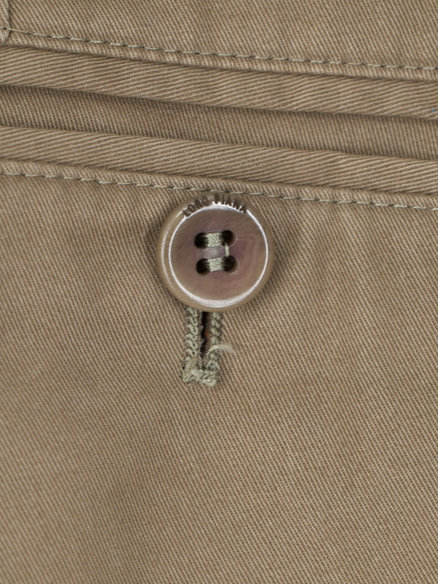 Loro Piana Khaki Cotton-Stretch Twill Trousers