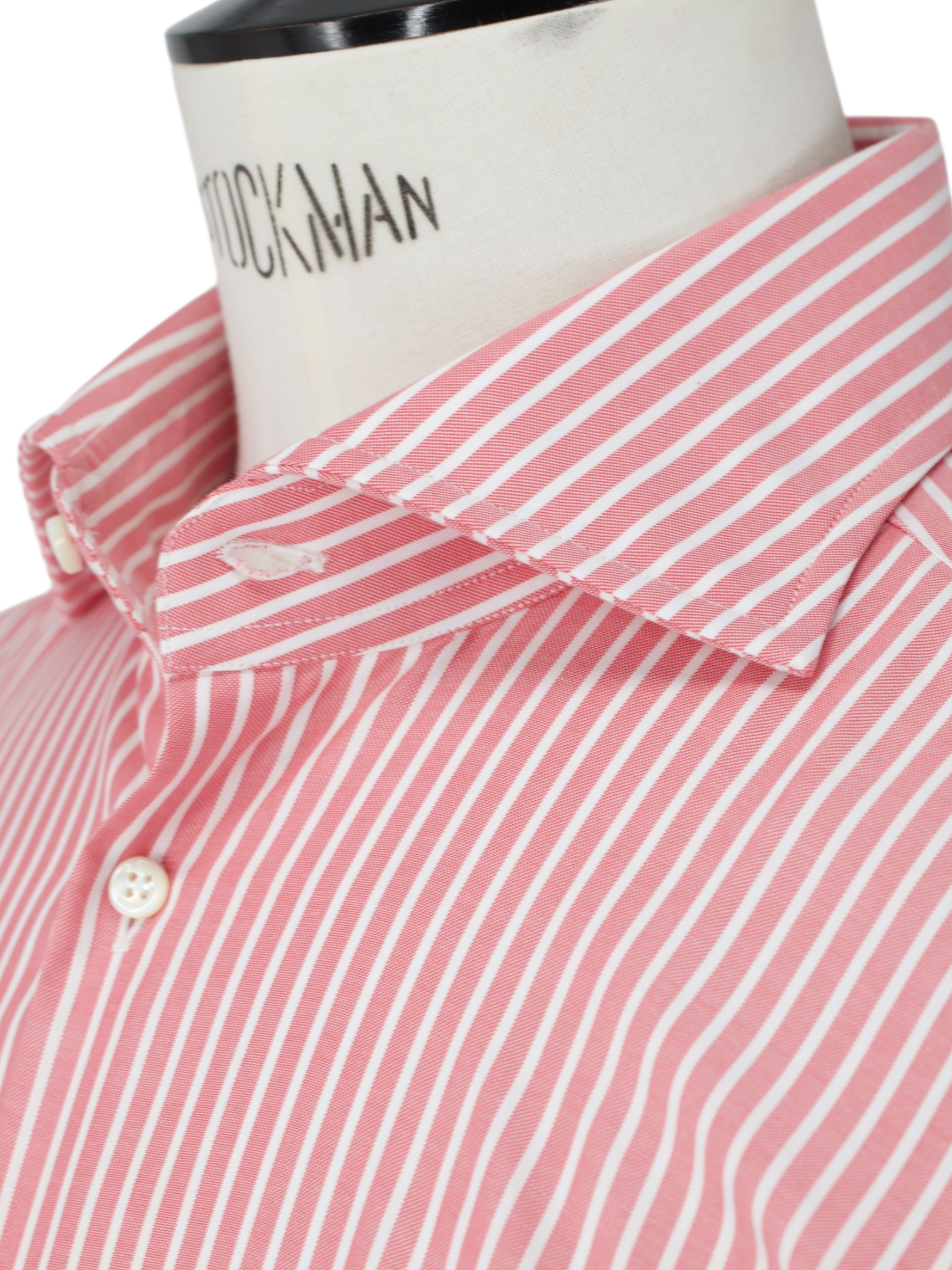 Emanuele Maffeis Pink & White Cotton Candy-Stripe Shirt
