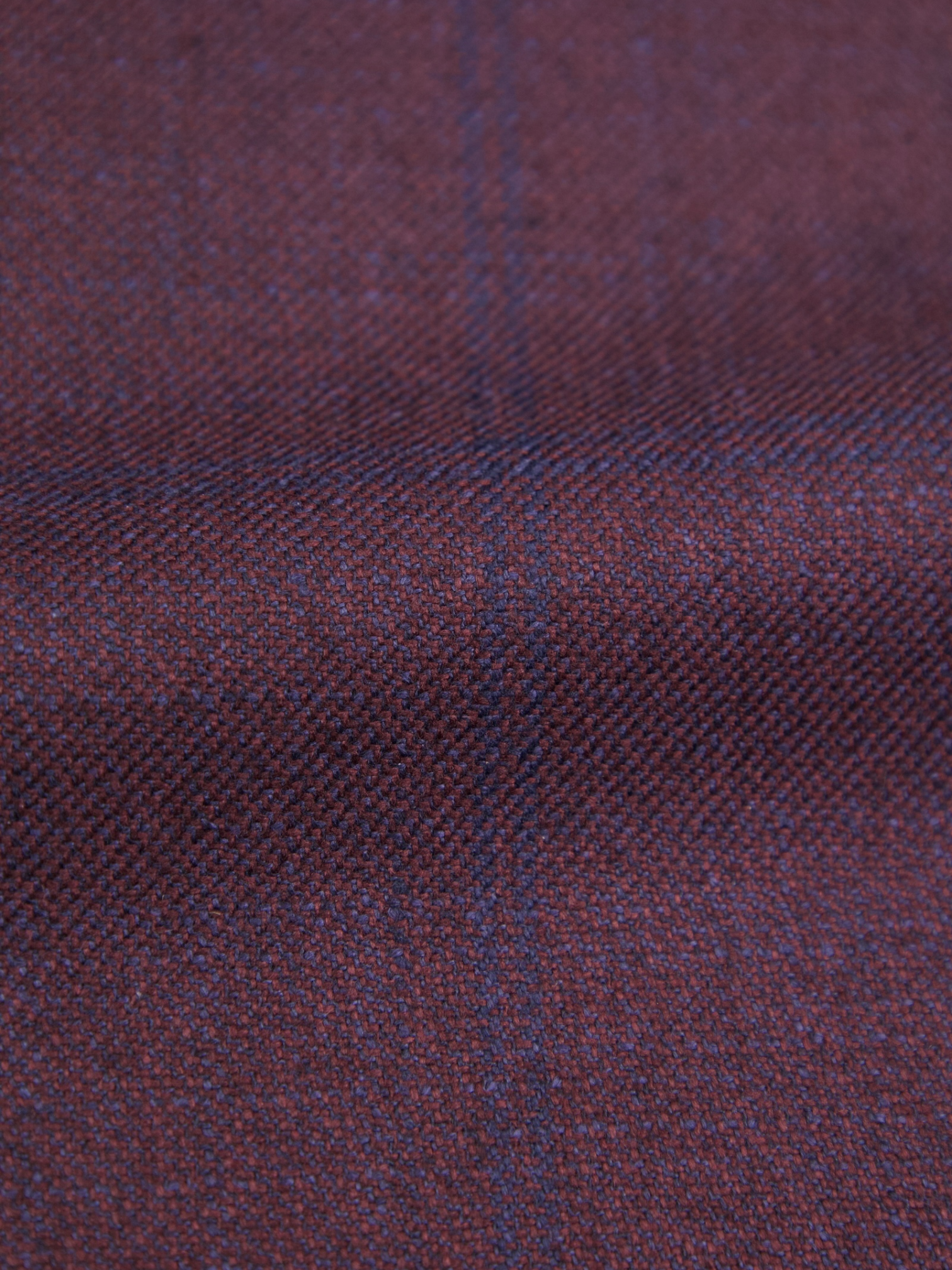 Canali Burgundy "Exclusive" Silk & Cashmere Windowpane Jacket