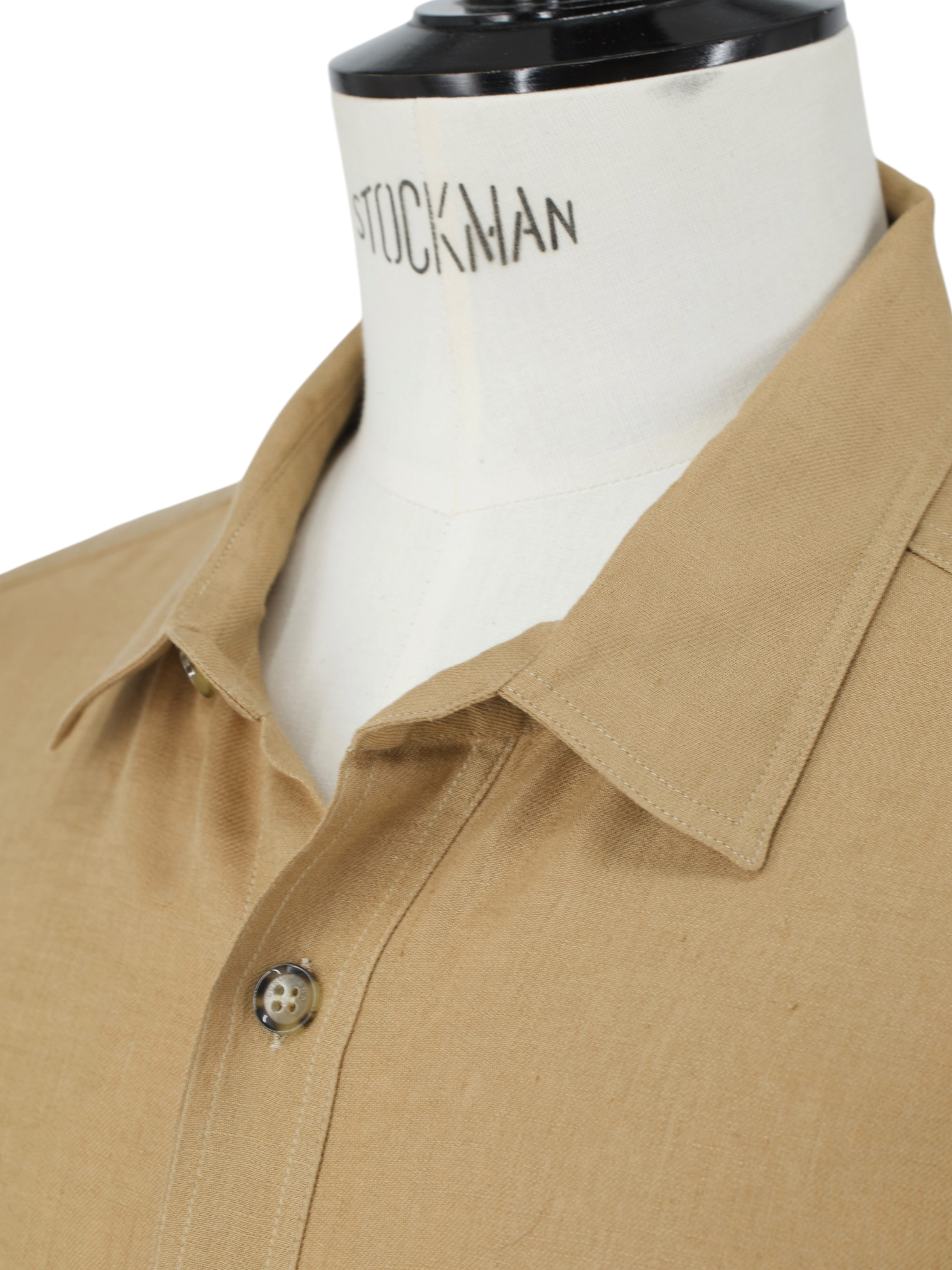 Loro Piana Brown Pure Linen Saharian Shirt