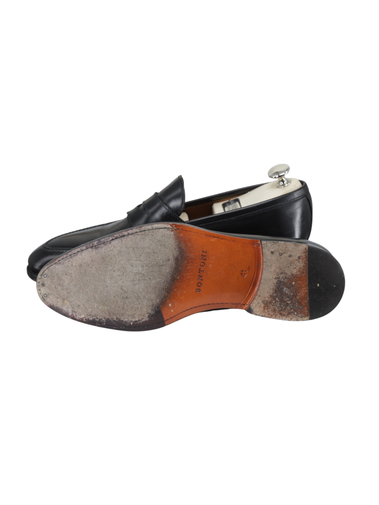 Bontoni Black Calfleather Principe Penny Loafer + Belt