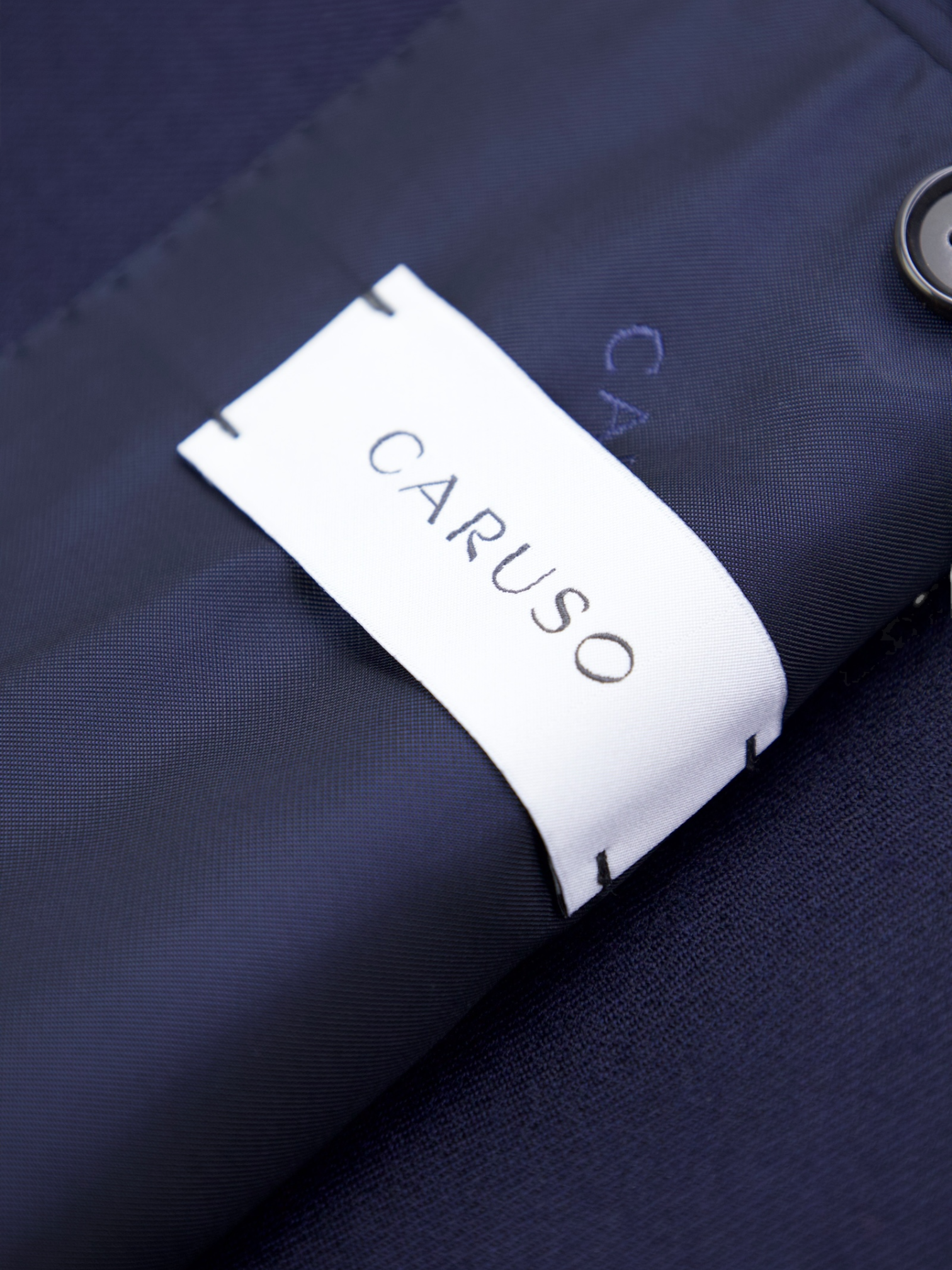 Caruso Navy Cashmere & Silk Twill Tosca Jacket