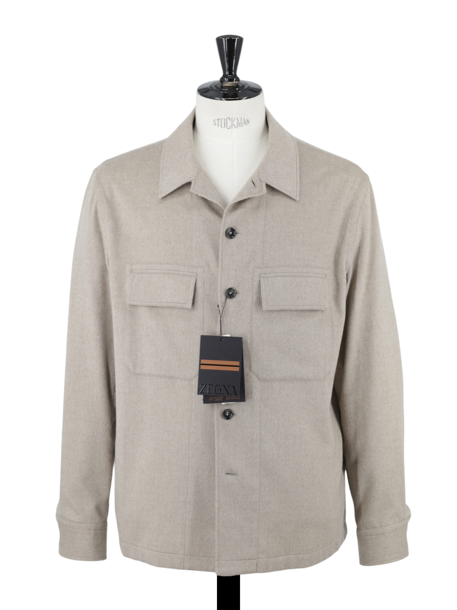 Ermenegildo Zegna Light Brown Oasi Cashmere Alba Overshirt